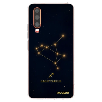 Picasee silikonski prozorni ovitek za Huawei P30 - SAGITTARIUS