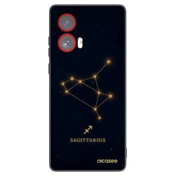 Picasee silikonski črni ovitek za Motorola Edge 50 Fusion - SAGITTARIUS
