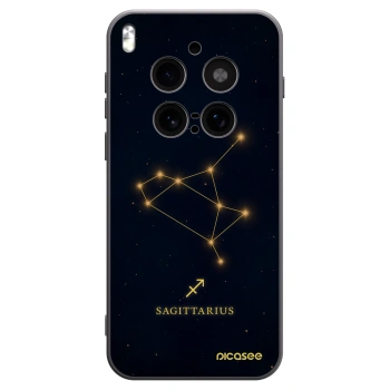 Picasee silikonski črni ovitek za Vivo X300 Pro - SAGITTARIUS