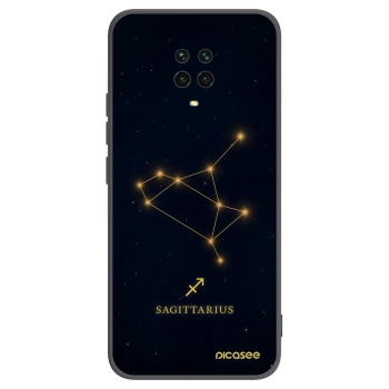 Picasee silikonski črni ovitek za Xiaomi Redmi Note 9 Pro - SAGITTARIUS