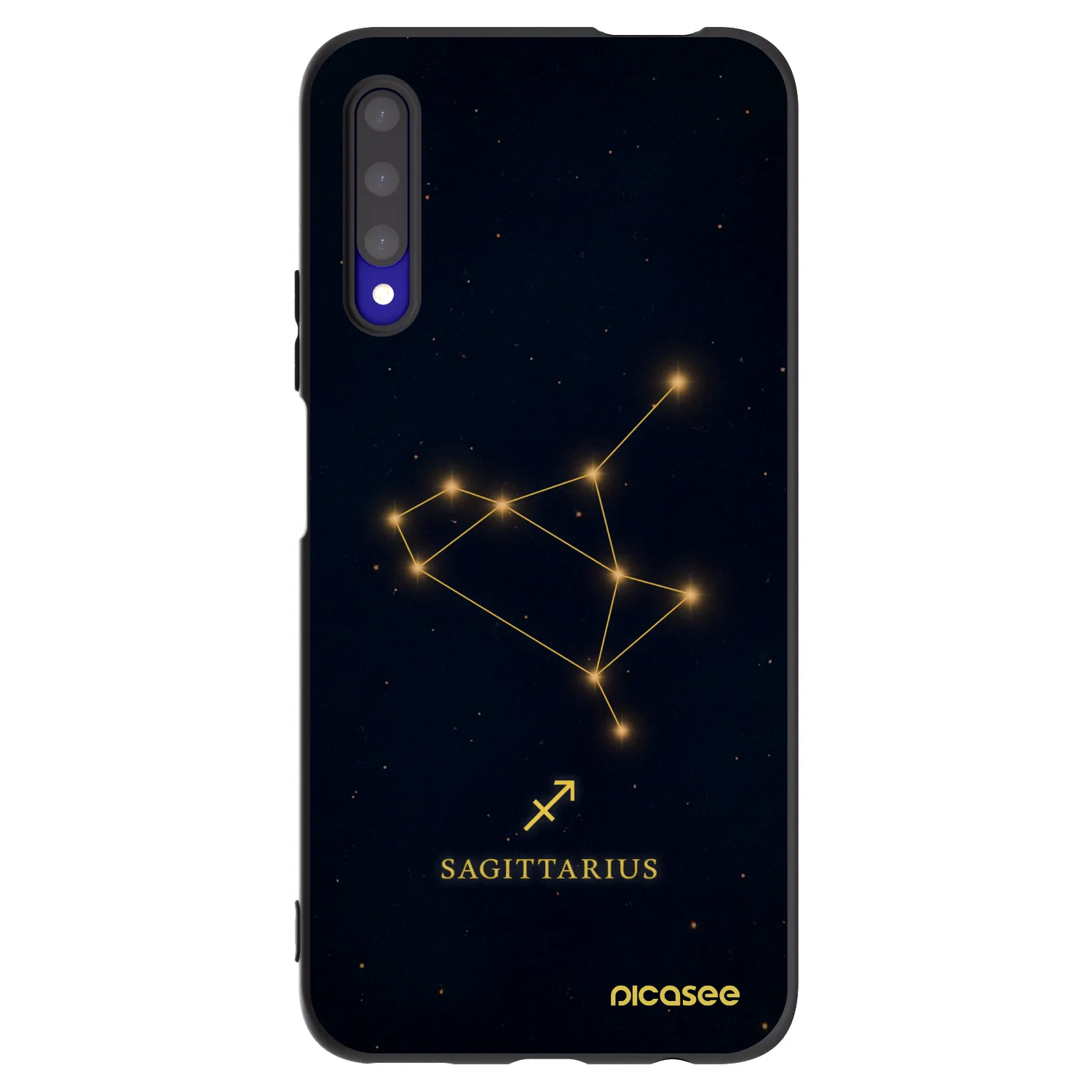 Picasee silikonski črni ovitek za Honor 9X Pro - SAGITTARIUS