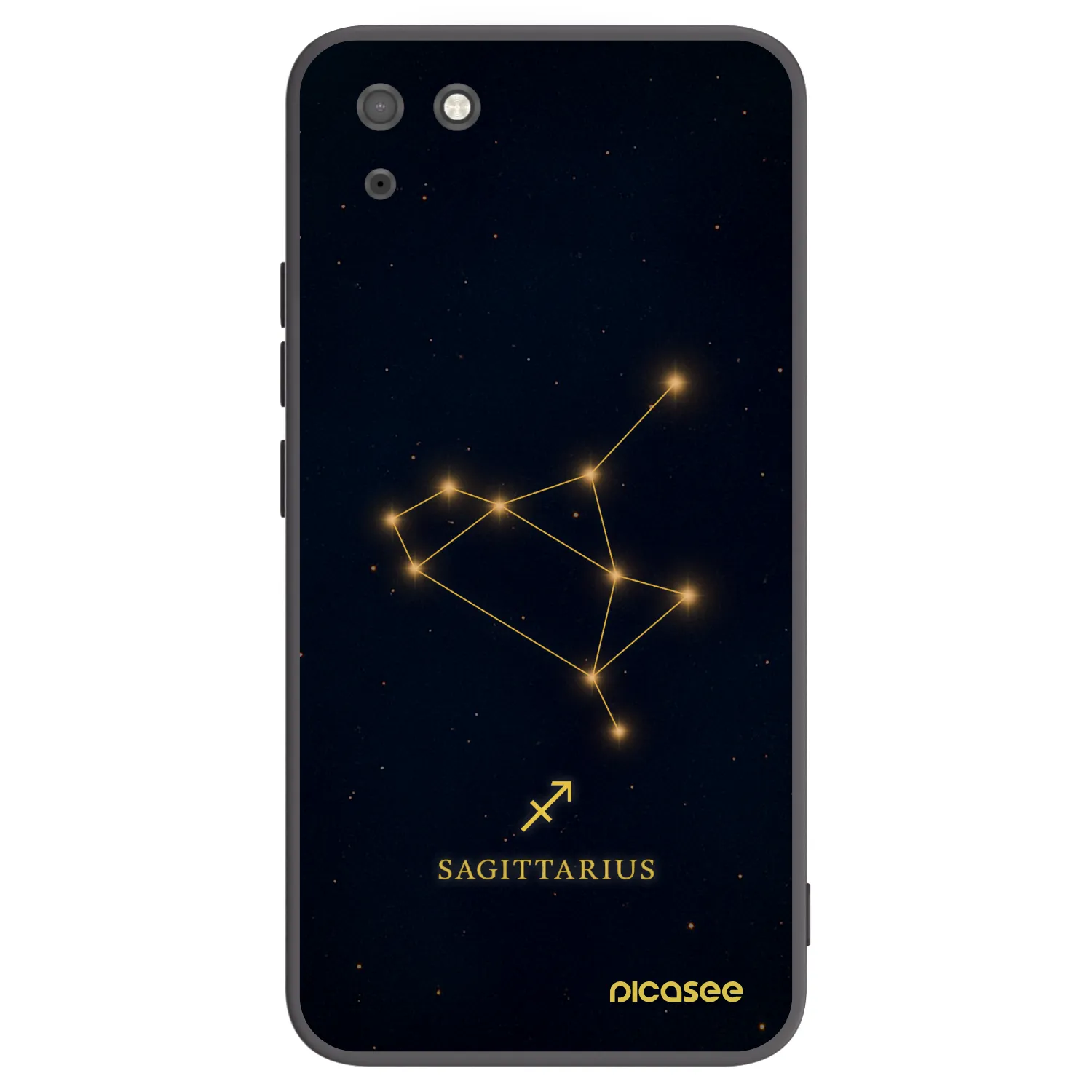 Picasee silikonski črni ovitek za Huawei Y5P - SAGITTARIUS