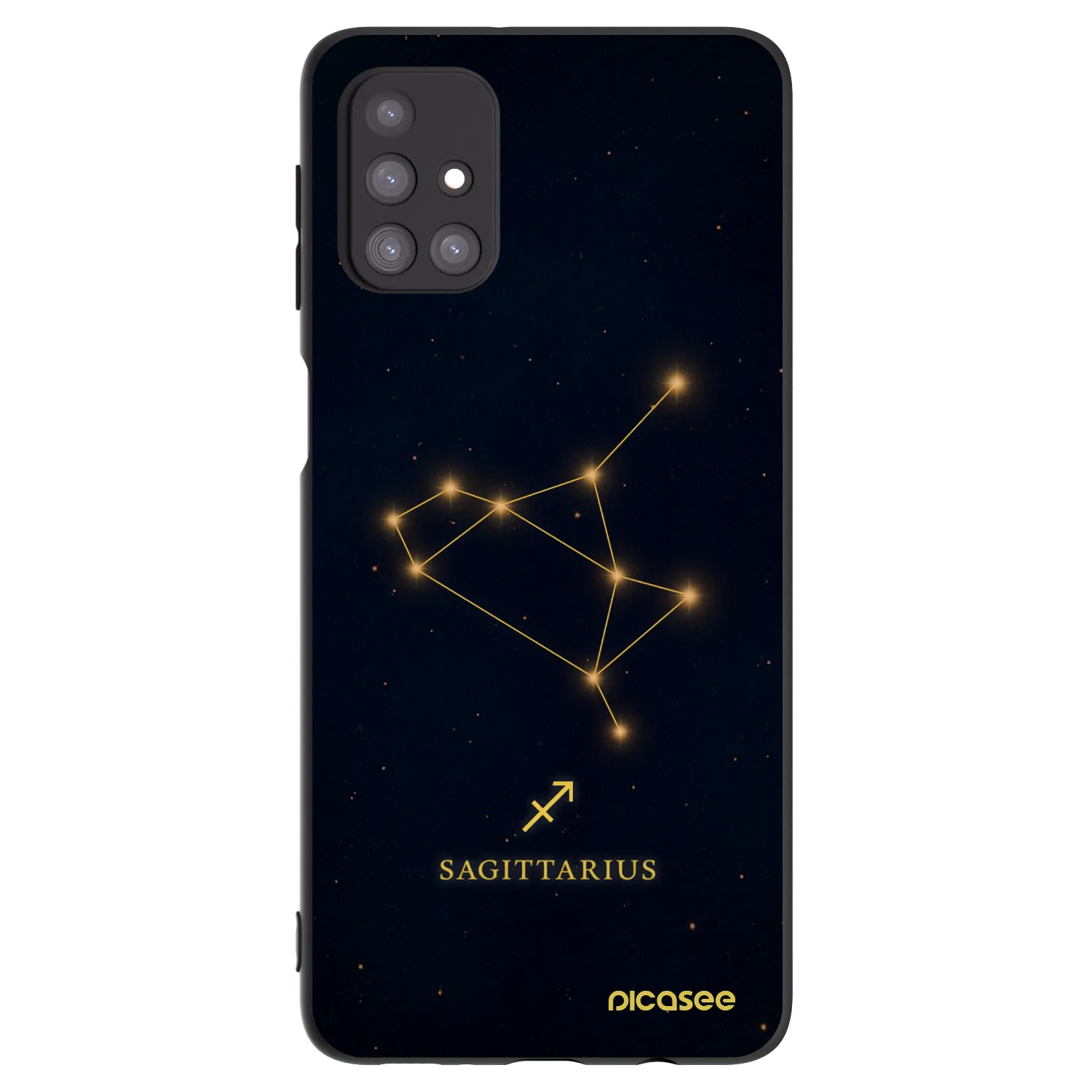 Picasee silikonski črni ovitek za Samsung Galaxy M31s - SAGITTARIUS