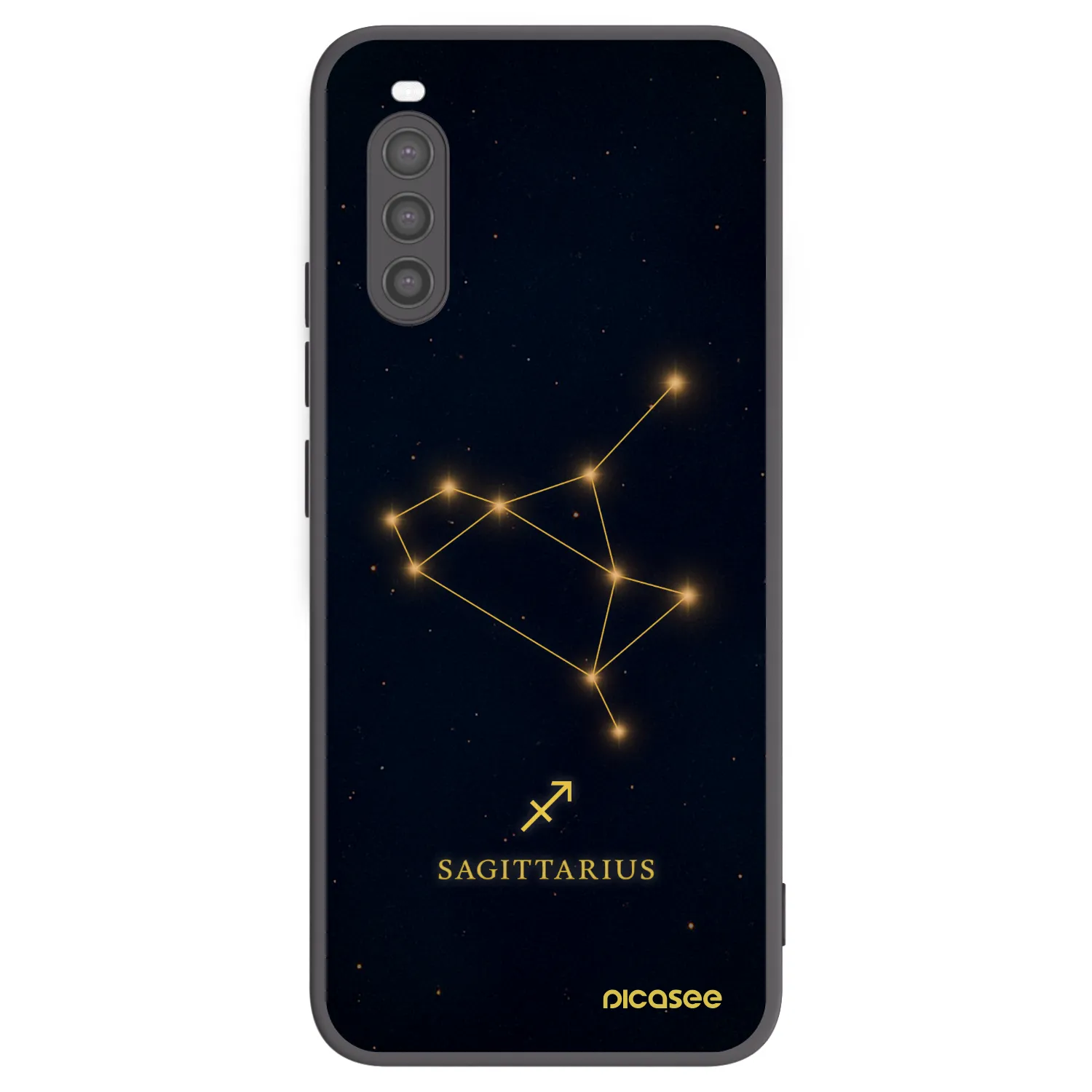Picasee silikonski črni ovitek za Sony Xperia 10 II - SAGITTARIUS