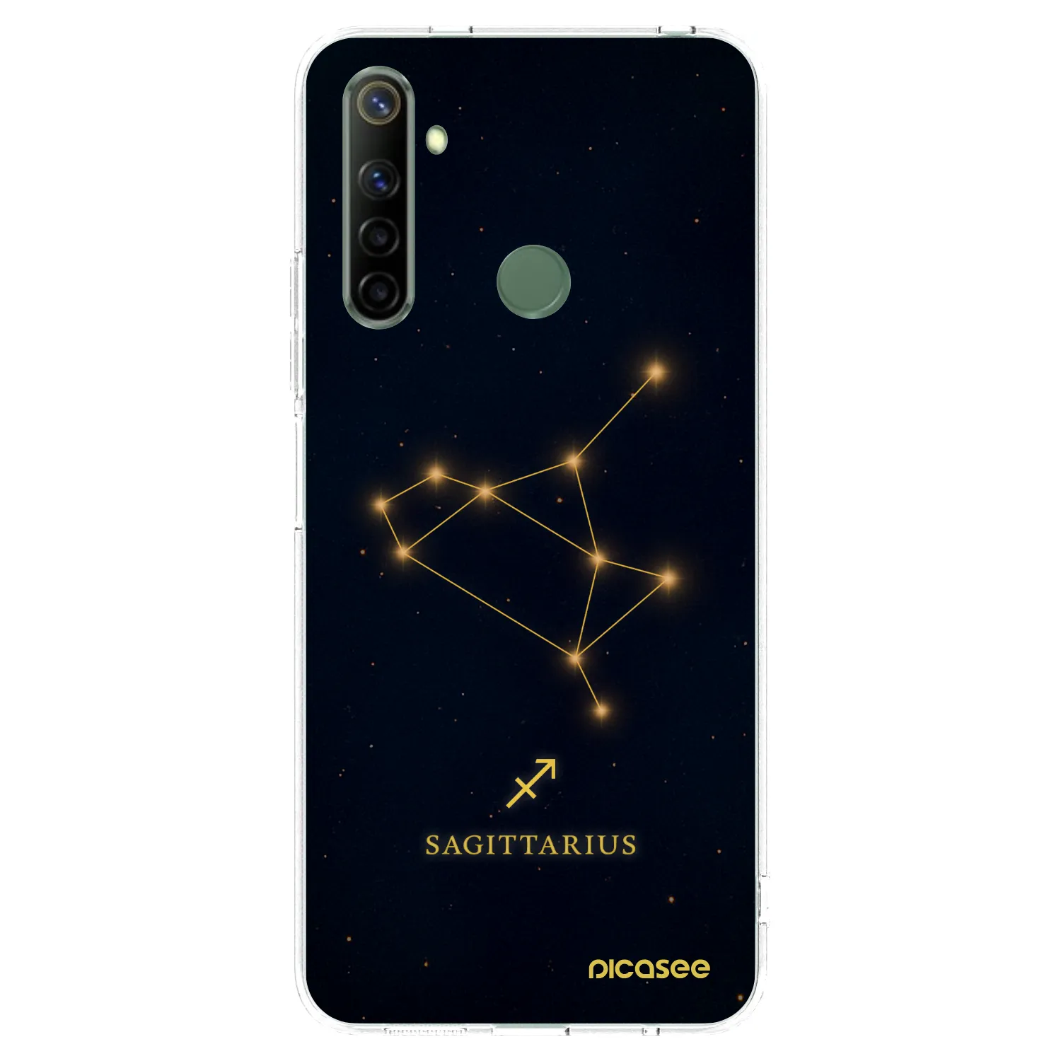 Picasee silikonski prozorni ovitek za Realme 6i - SAGITTARIUS