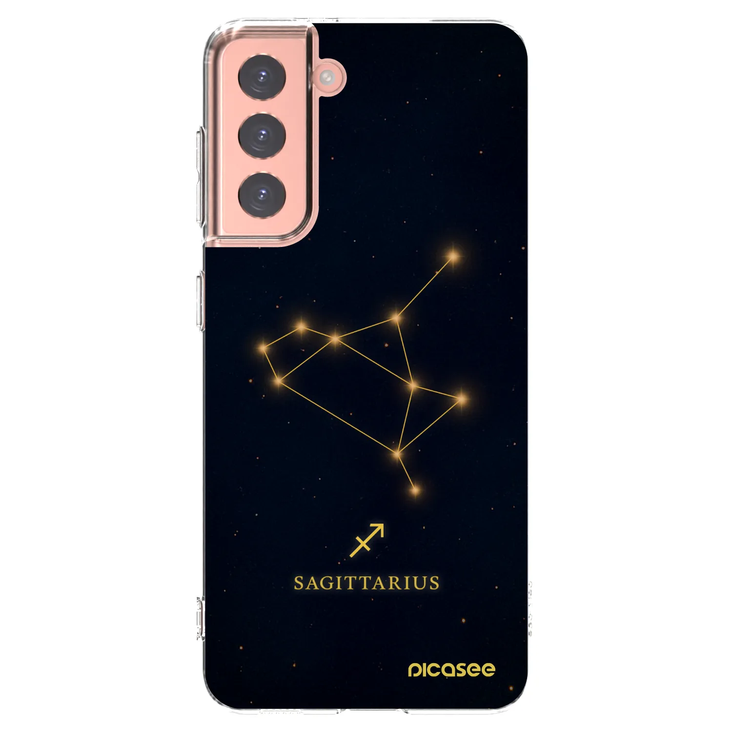 Picasee silikonski prozorni ovitek za Samsung Galaxy S21 5G G991B - SAGITTARIUS