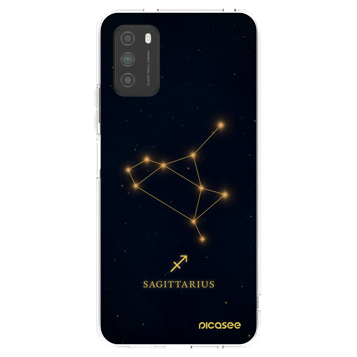 Picasee silikonski prozorni ovitek za Xiaomi Poco M3 - SAGITTARIUS