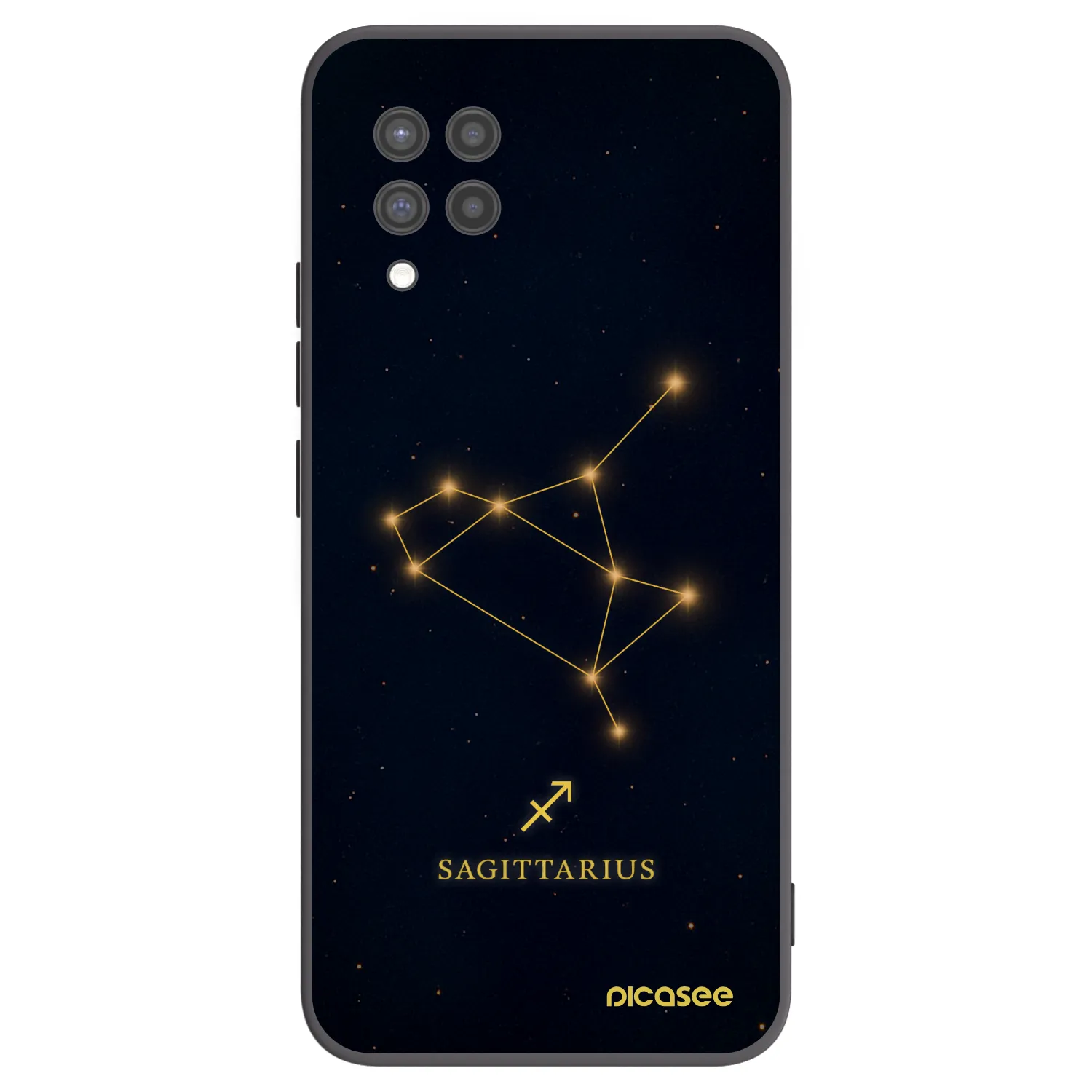 Picasee silikonski črni ovitek za Samsung Galaxy A42 A426B - SAGITTARIUS