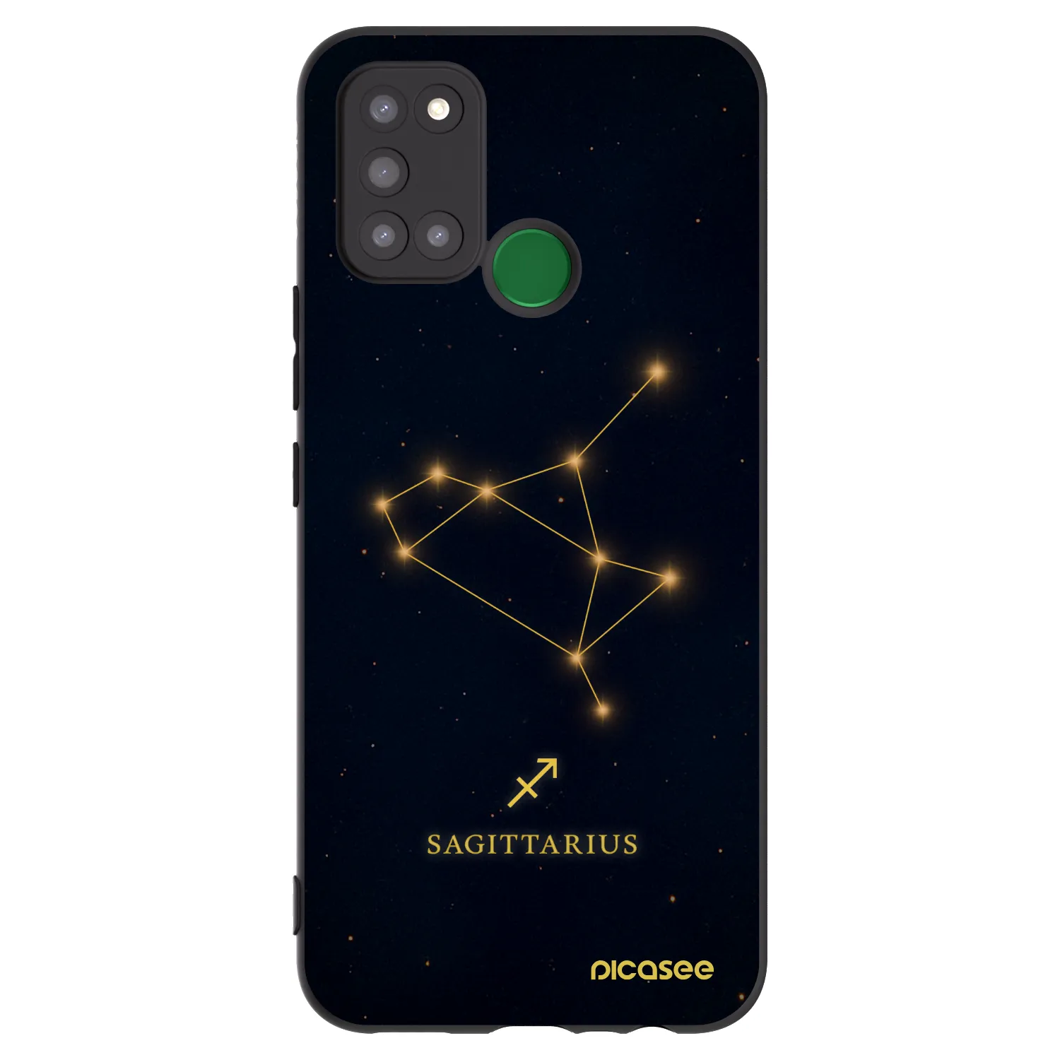 Picasee silikonski črni ovitek za Realme 7i - SAGITTARIUS
