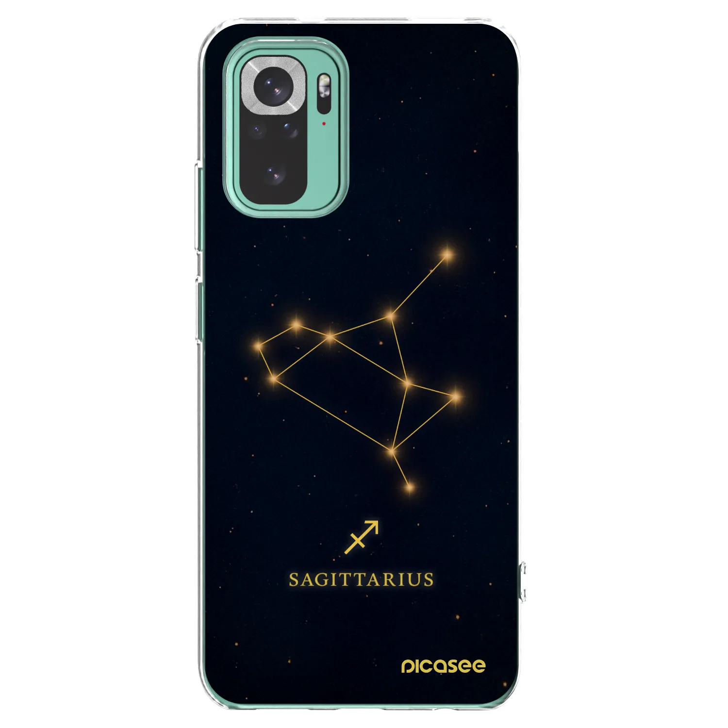Picasee silikonski prozorni ovitek za Xiaomi Redmi Note 10 Pro - SAGITTARIUS