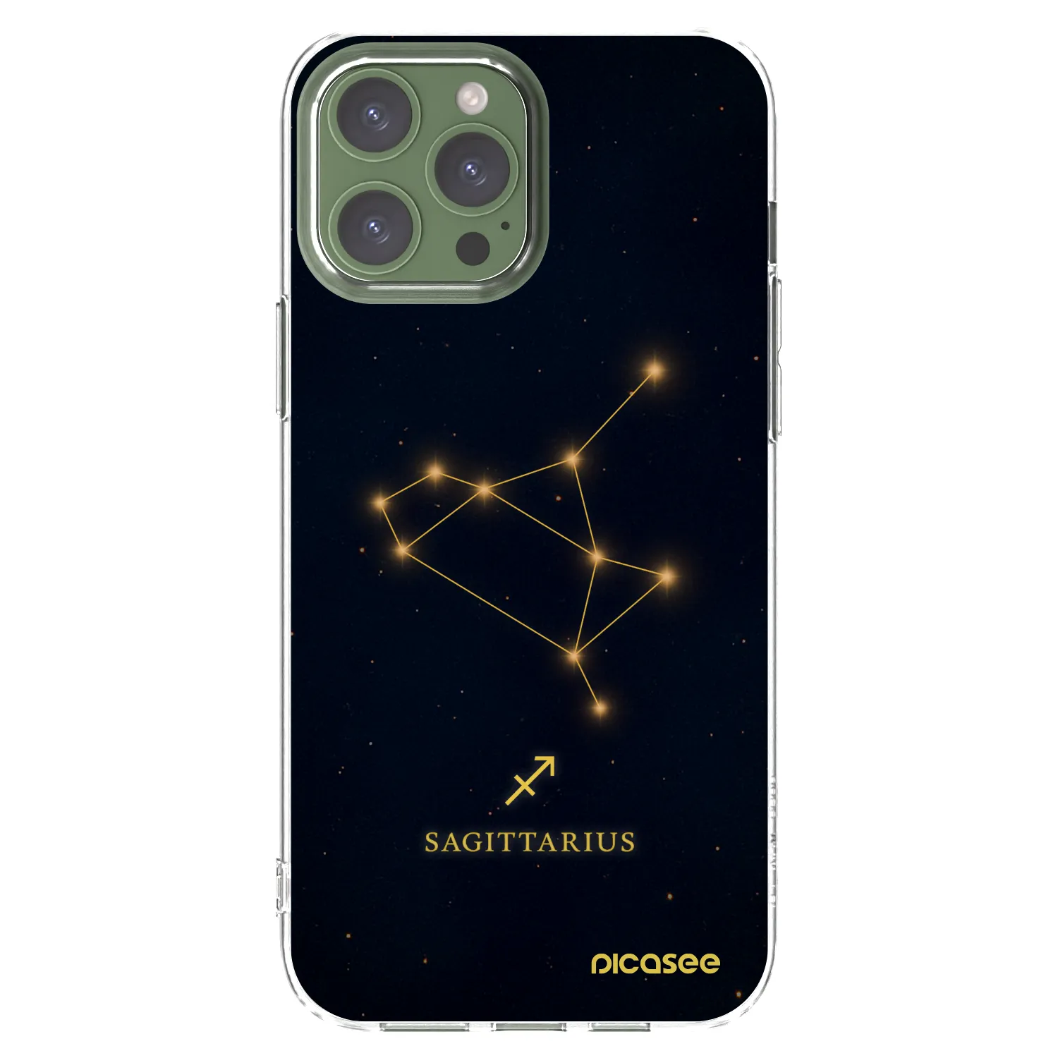 Picasee silikonski prozorni ovitek za Apple iPhone 13 Pro Max - SAGITTARIUS