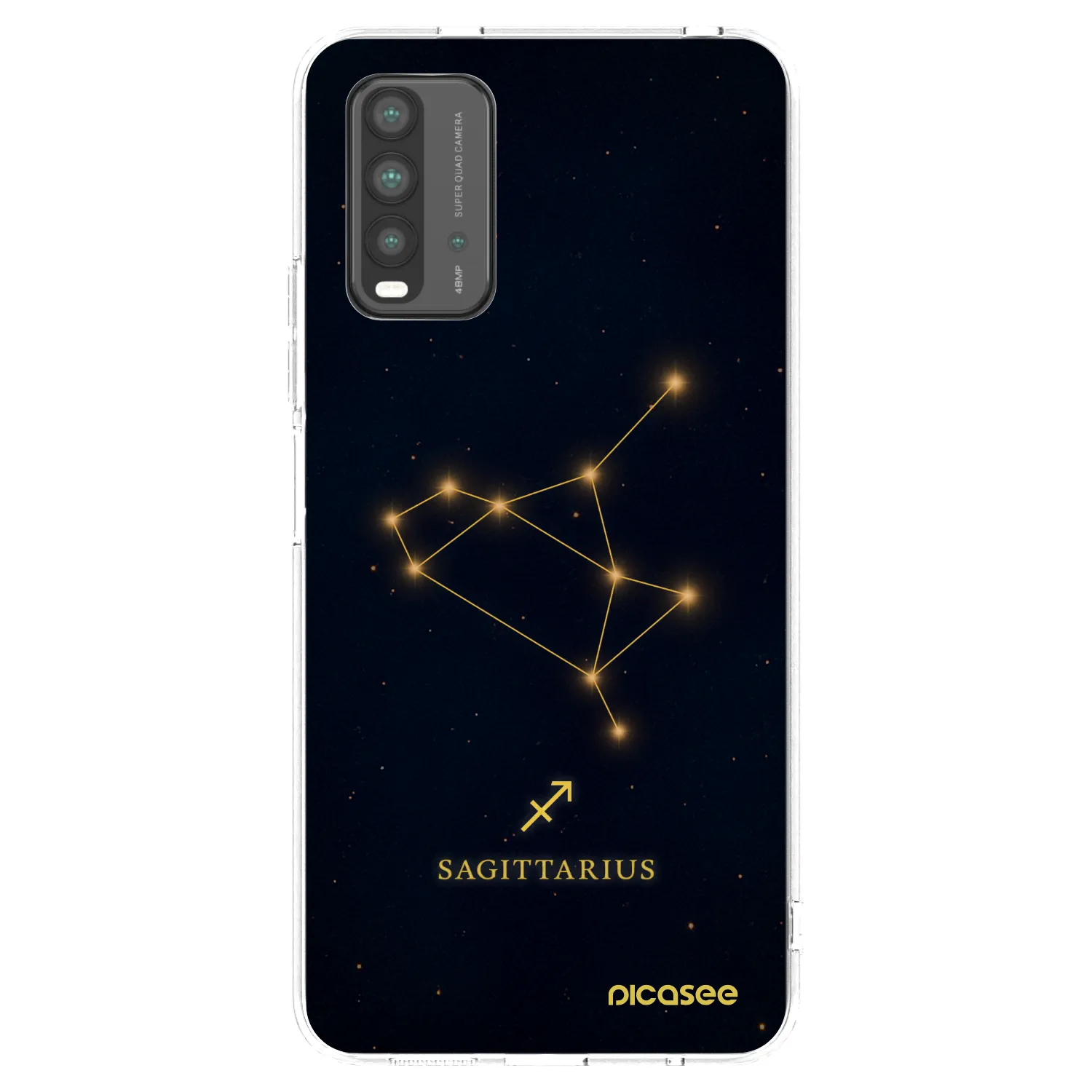 Picasee silikonski črni ovitek za Xiaomi Redmi 9T - SAGITTARIUS