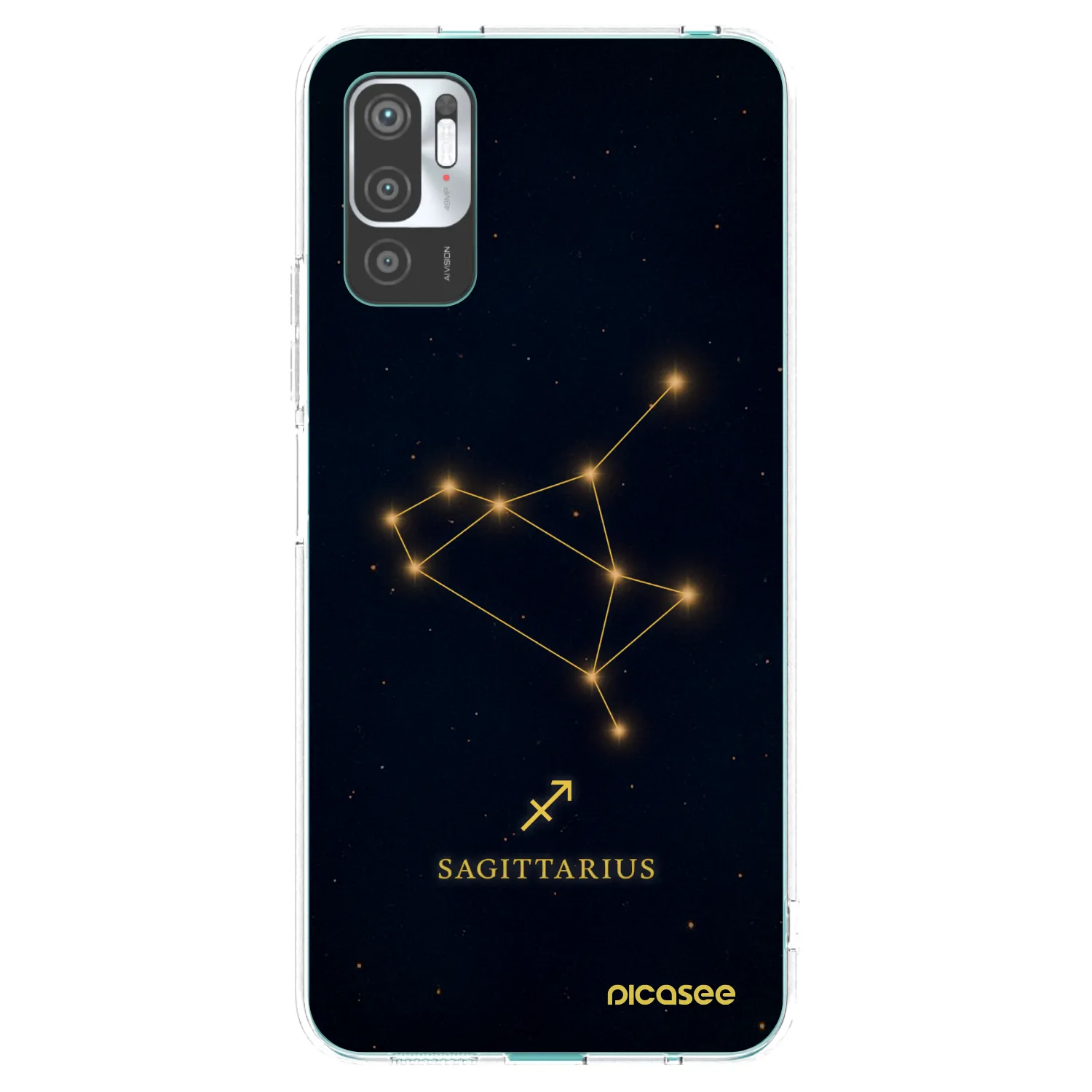 Picasee silikonski prozorni ovitek za Xiaomi Redmi Note 10 5G - SAGITTARIUS