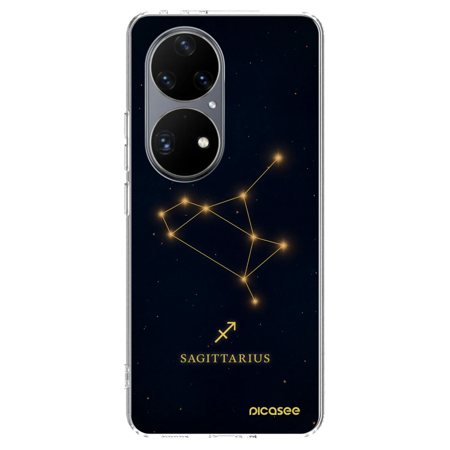 Picasee silikonski prozorni ovitek za Huawei P50 - SAGITTARIUS