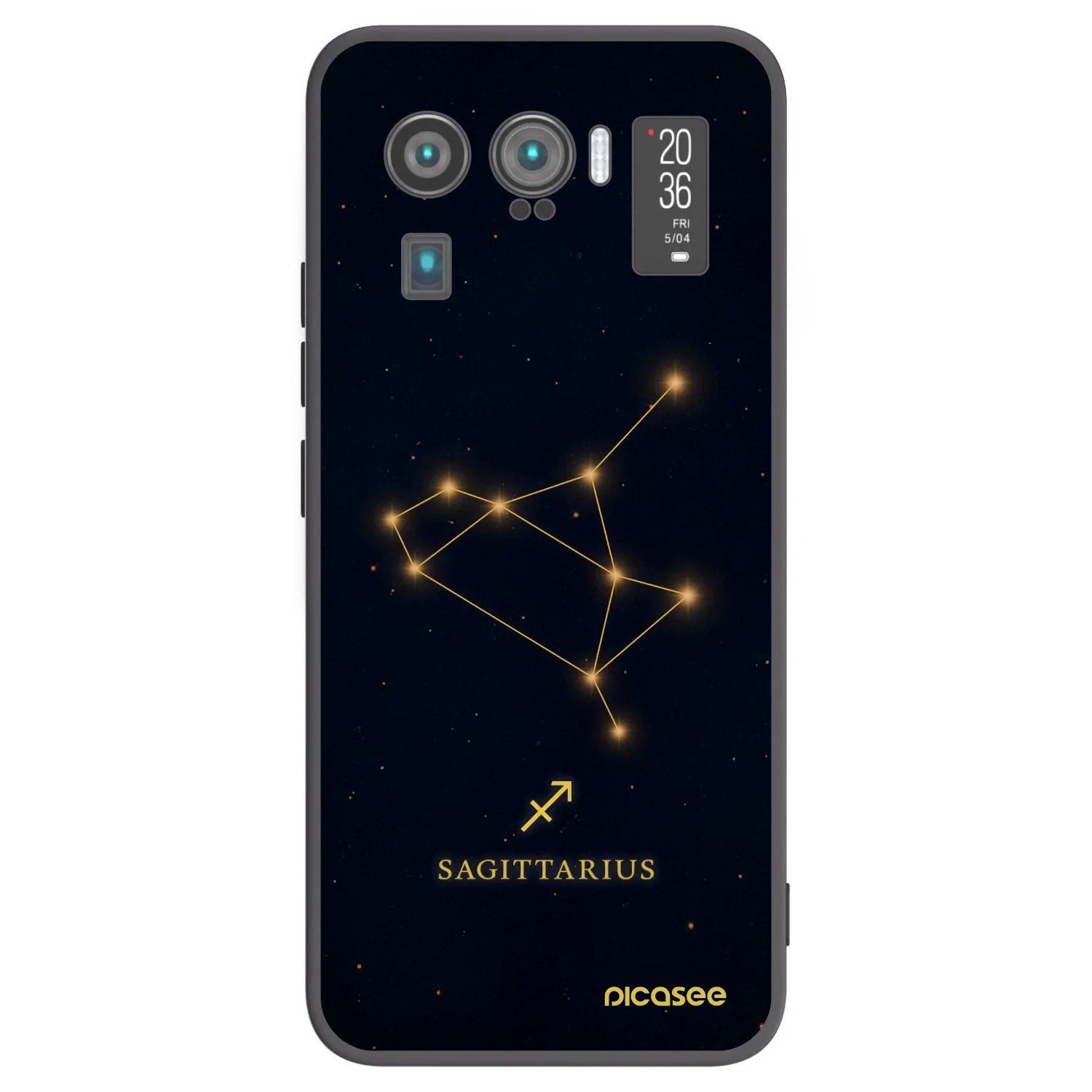 Picasee silikonski črni ovitek za Xiaomi Mi 11 Ultra - SAGITTARIUS