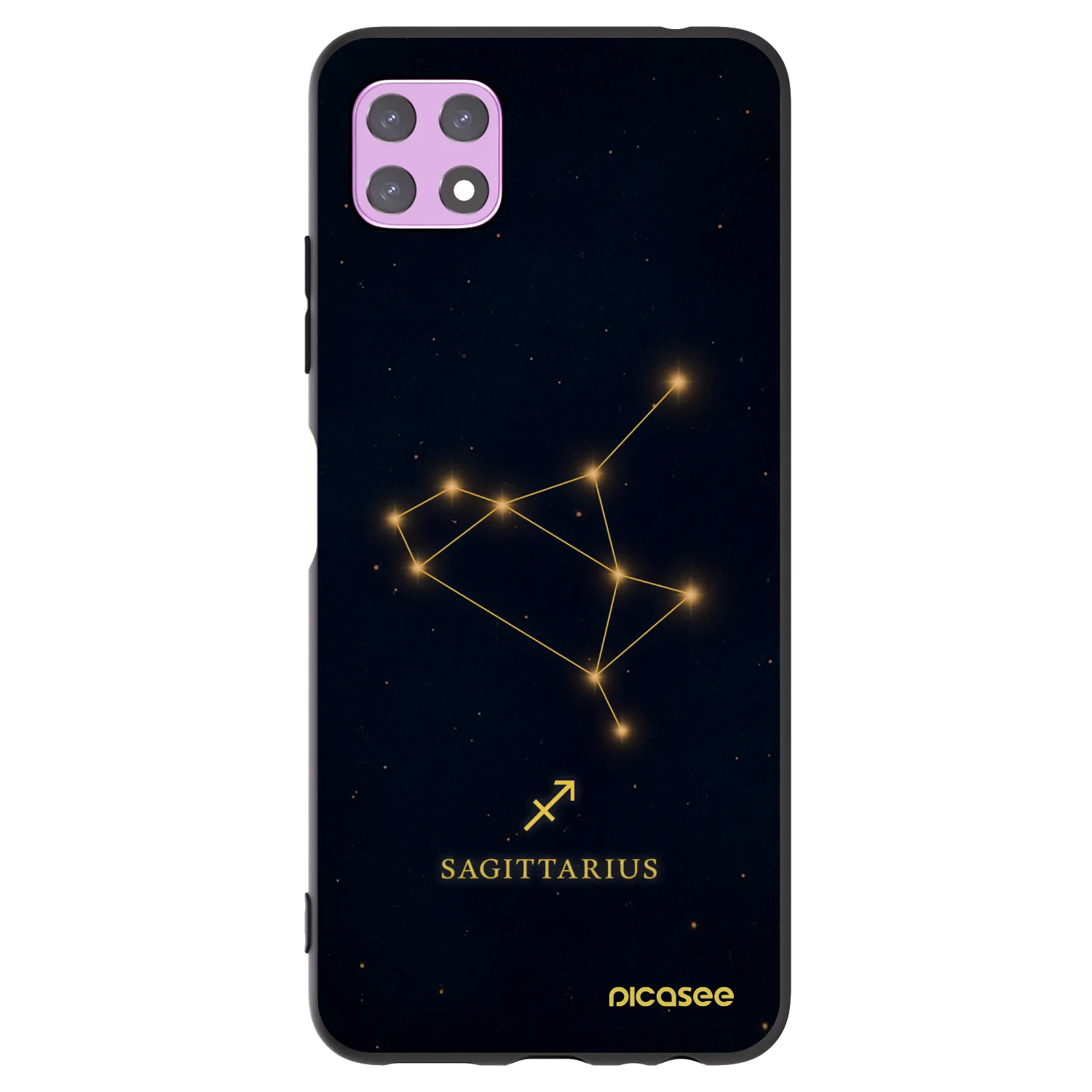 Picasee silikonski črni ovitek za Samsung Galaxy A22 A226B 5G - SAGITTARIUS