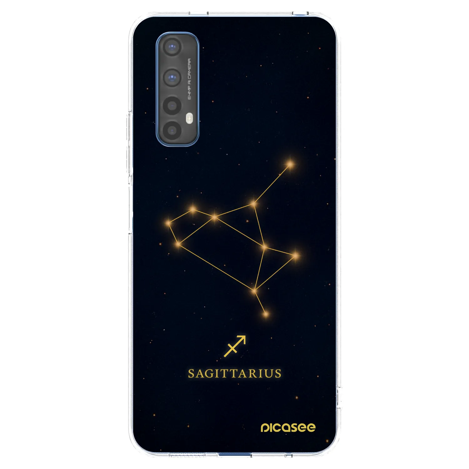 Picasee silikonski prozorni ovitek za Realme 7 - SAGITTARIUS