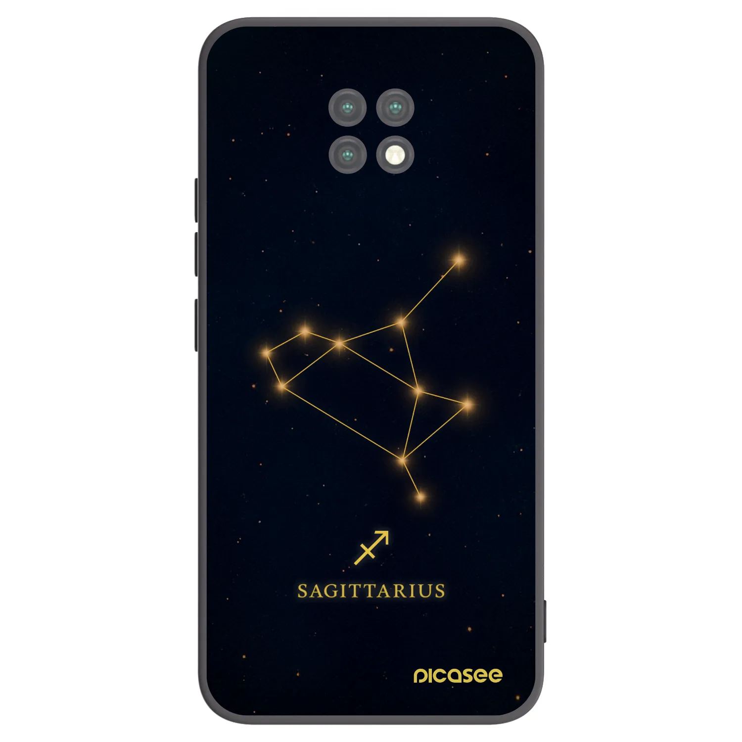 Picasee silikonski črni ovitek za Xiaomi Redmi Note 9T - SAGITTARIUS