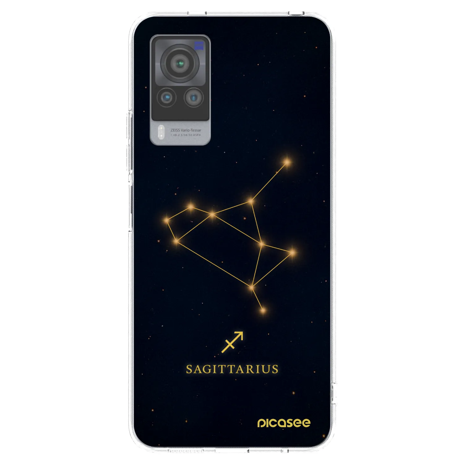 Picasee silikonski prozorni ovitek za Vivo X60 Pro 5G - SAGITTARIUS