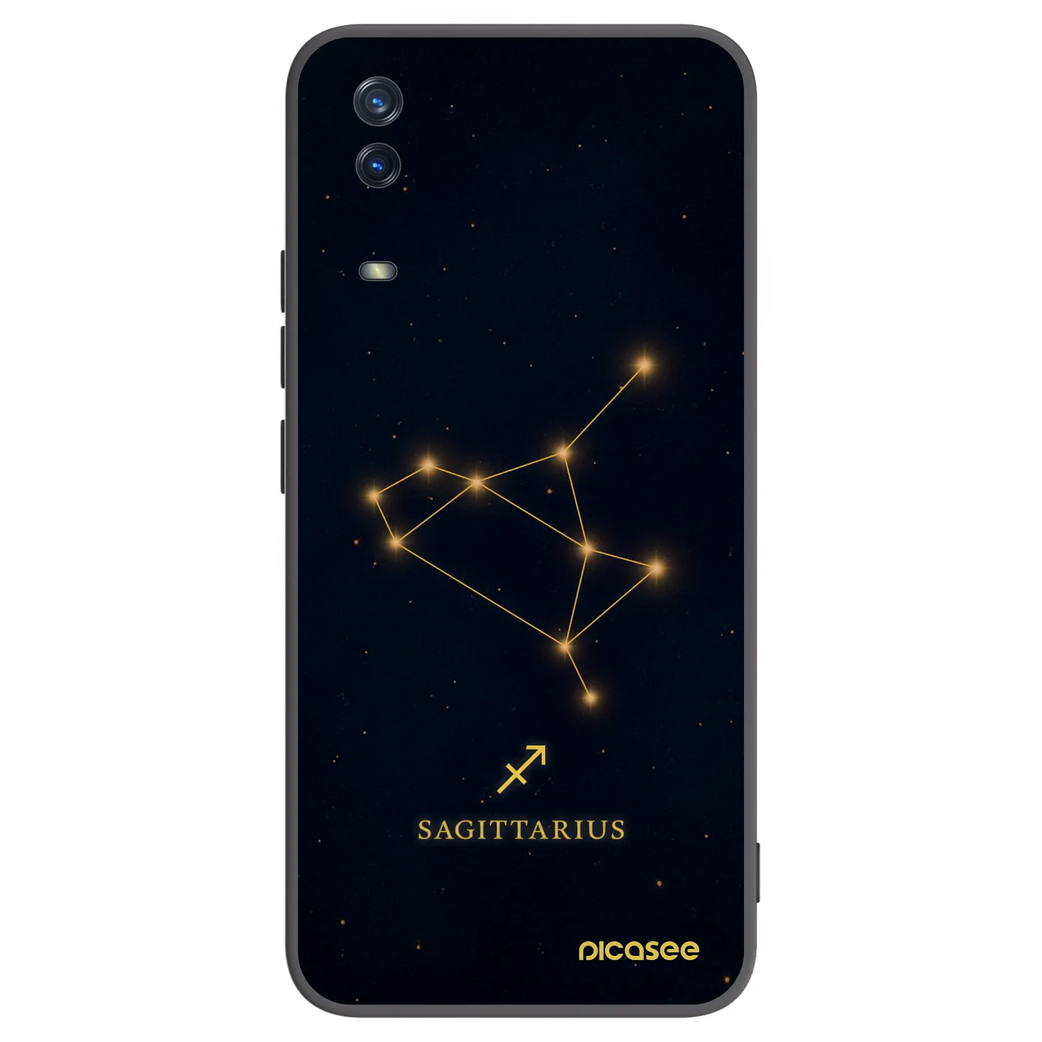 Picasee silikonski črni ovitek za Vivo Y11s - SAGITTARIUS