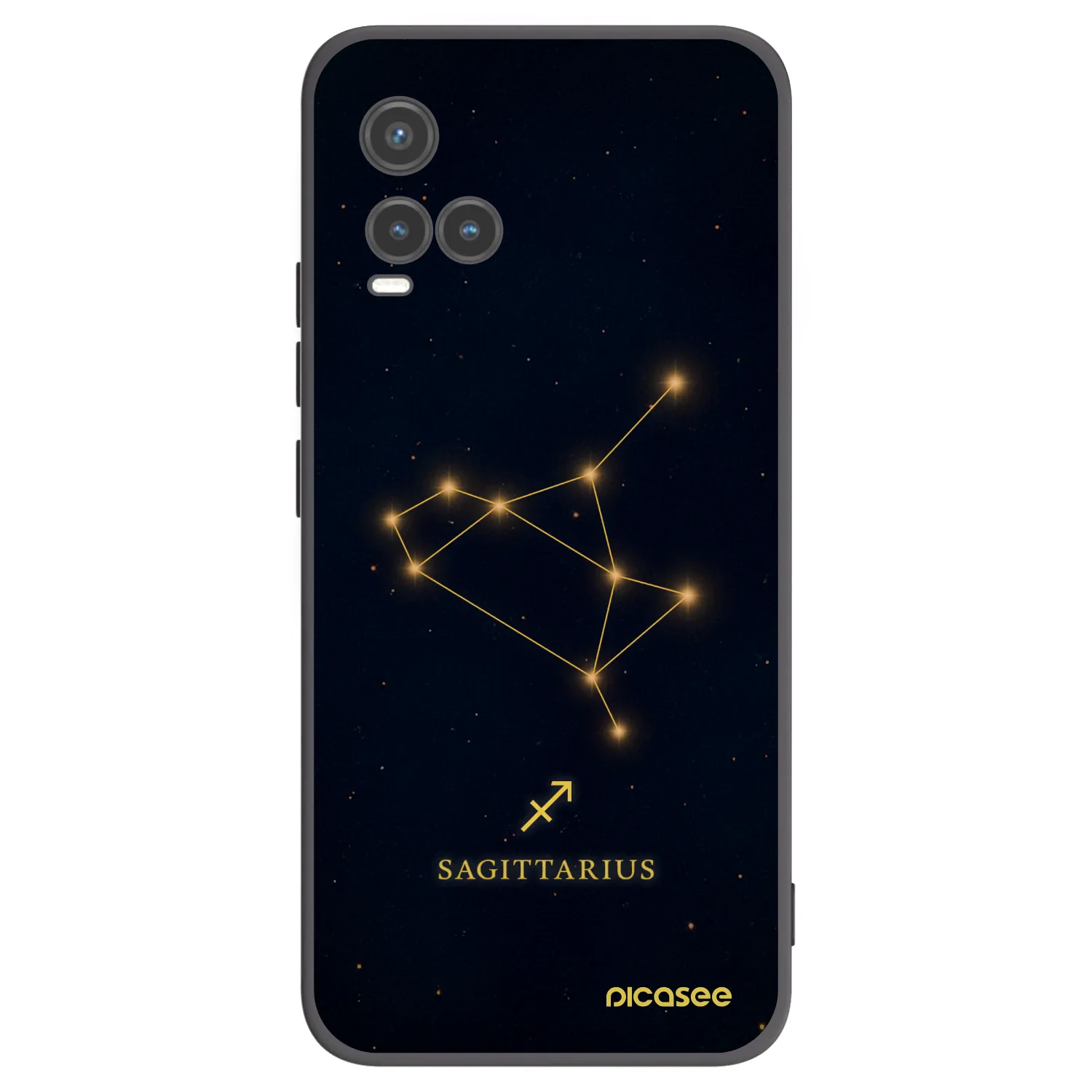Picasee silikonski črni ovitek za Vivo Y33s - SAGITTARIUS