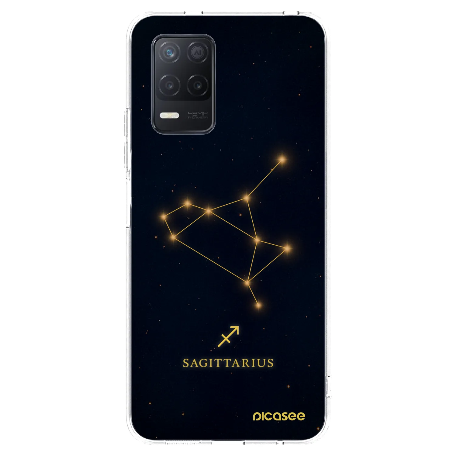 Picasee silikonski prozorni ovitek za Realme 8 5G - SAGITTARIUS