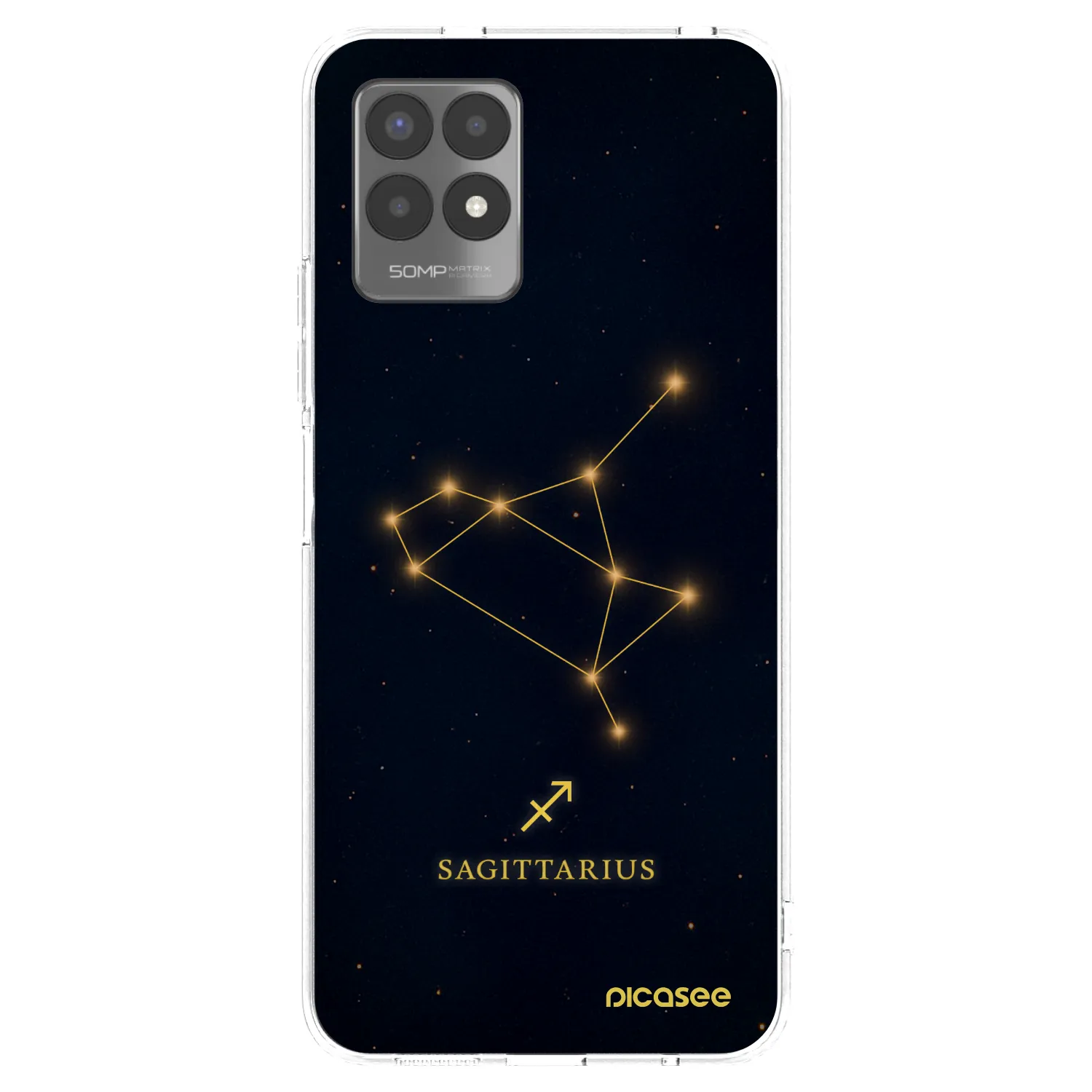 Picasee silikonski prozorni ovitek za Realme 8i - SAGITTARIUS