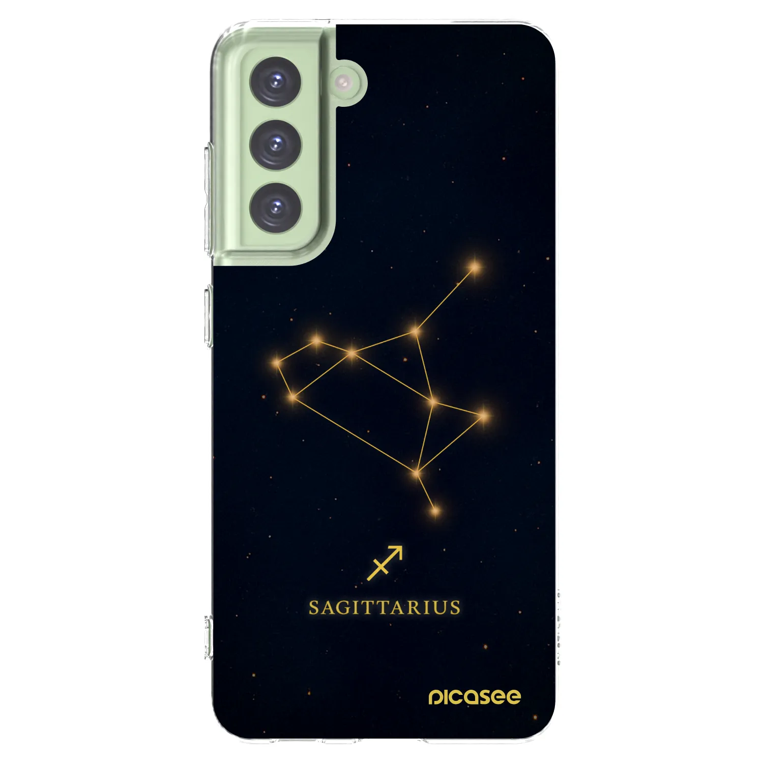 Picasee silikonski prozorni ovitek za Samsung Galaxy S21 FE 5G - SAGITTARIUS
