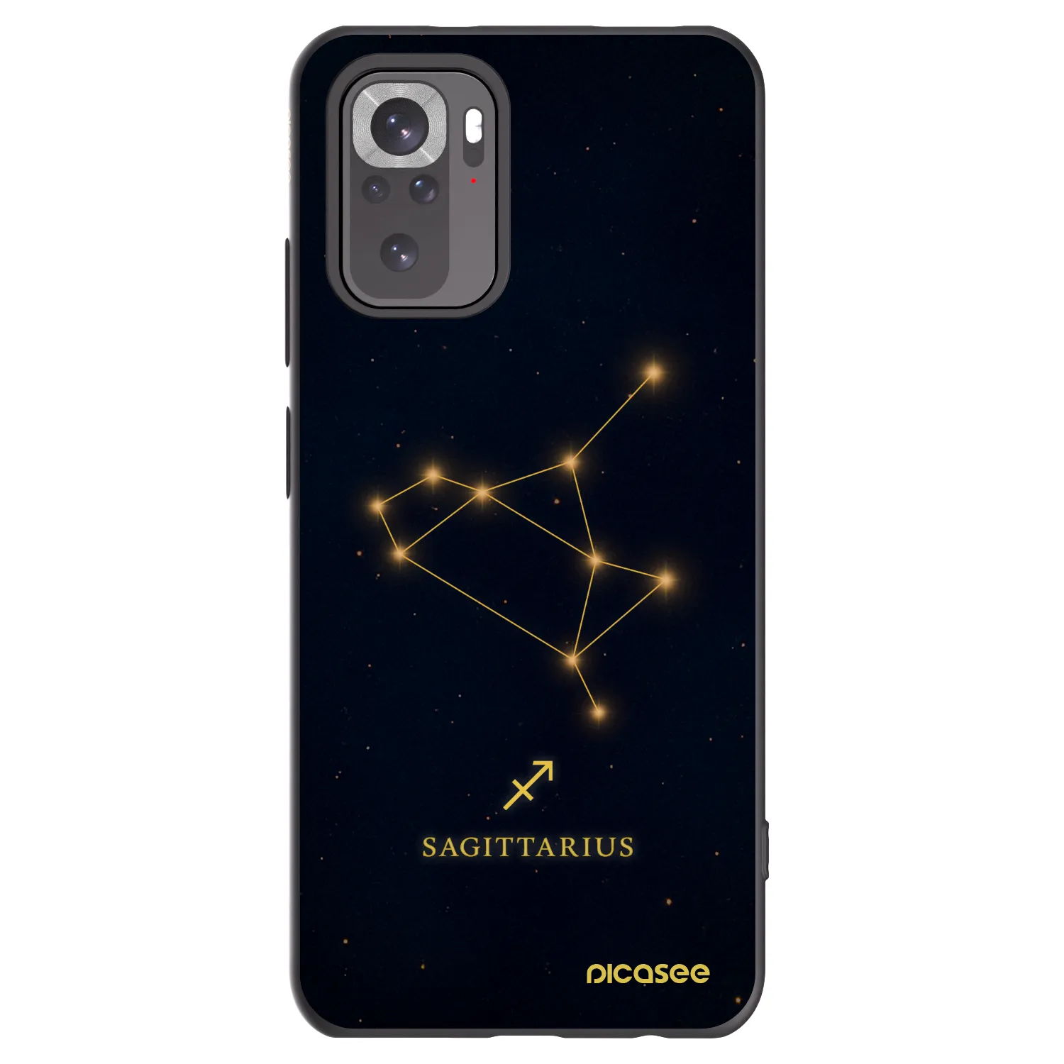 Picasee silikonski črni ovitek za Xiaomi Redmi Note 11S 4G - SAGITTARIUS