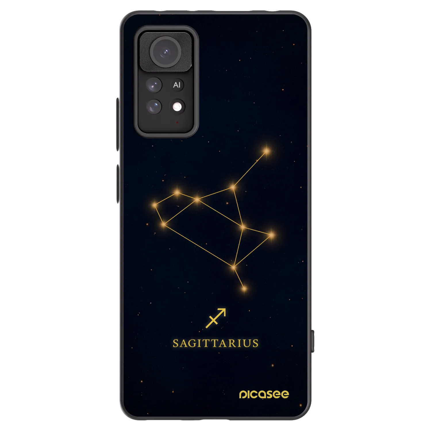 Picasee silikonski črni ovitek za Xiaomi Redmi Note 11 Pro 5G - SAGITTARIUS