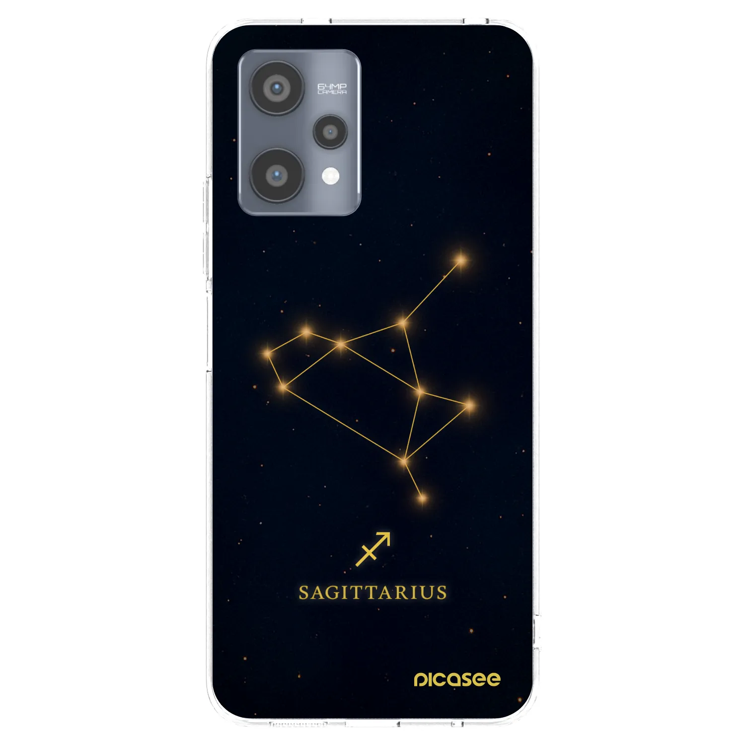 Picasee silikonski prozorni ovitek za Realme 9 Pro 5G - SAGITTARIUS