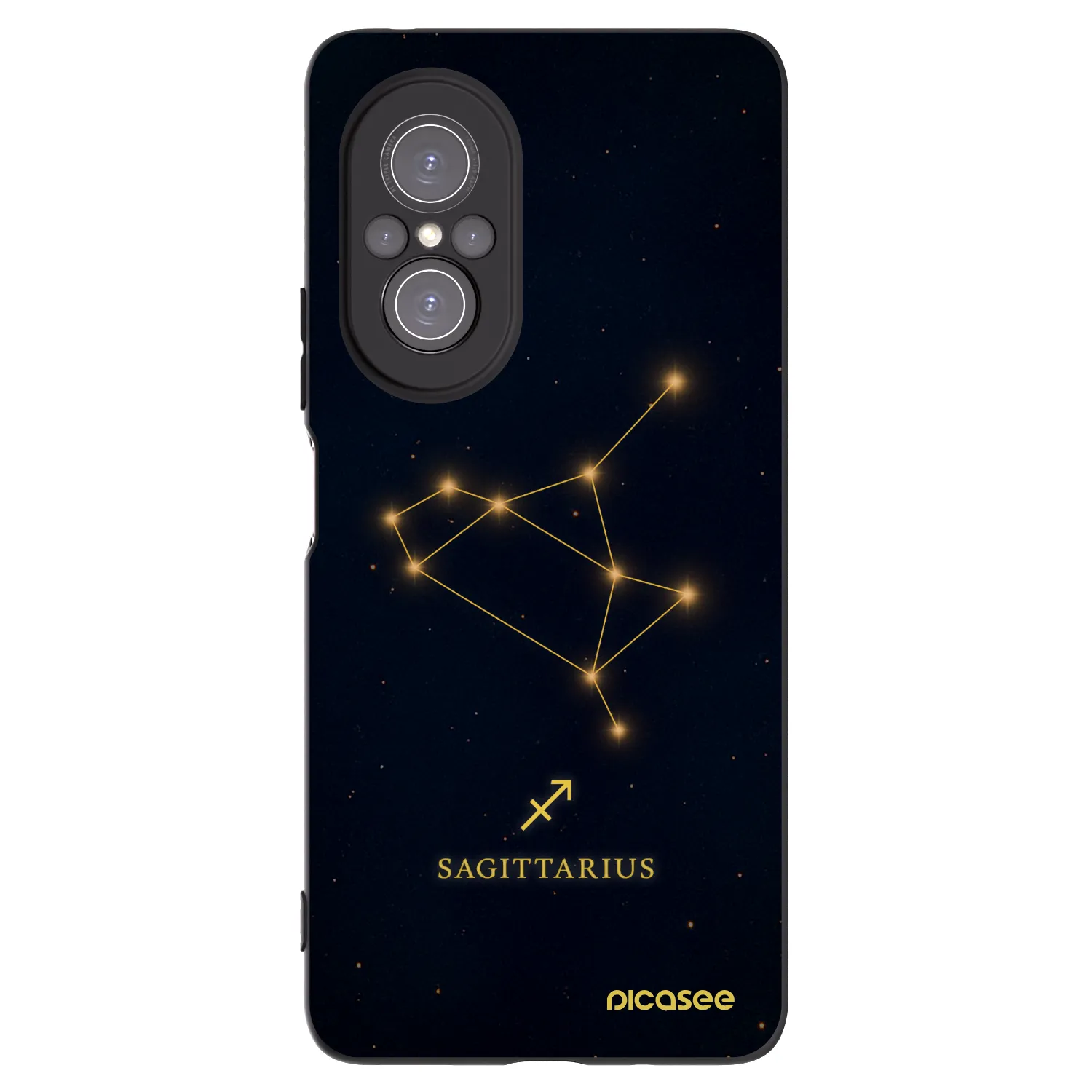 Picasee silikonski črni ovitek za Huawei Nova 9 SE - SAGITTARIUS