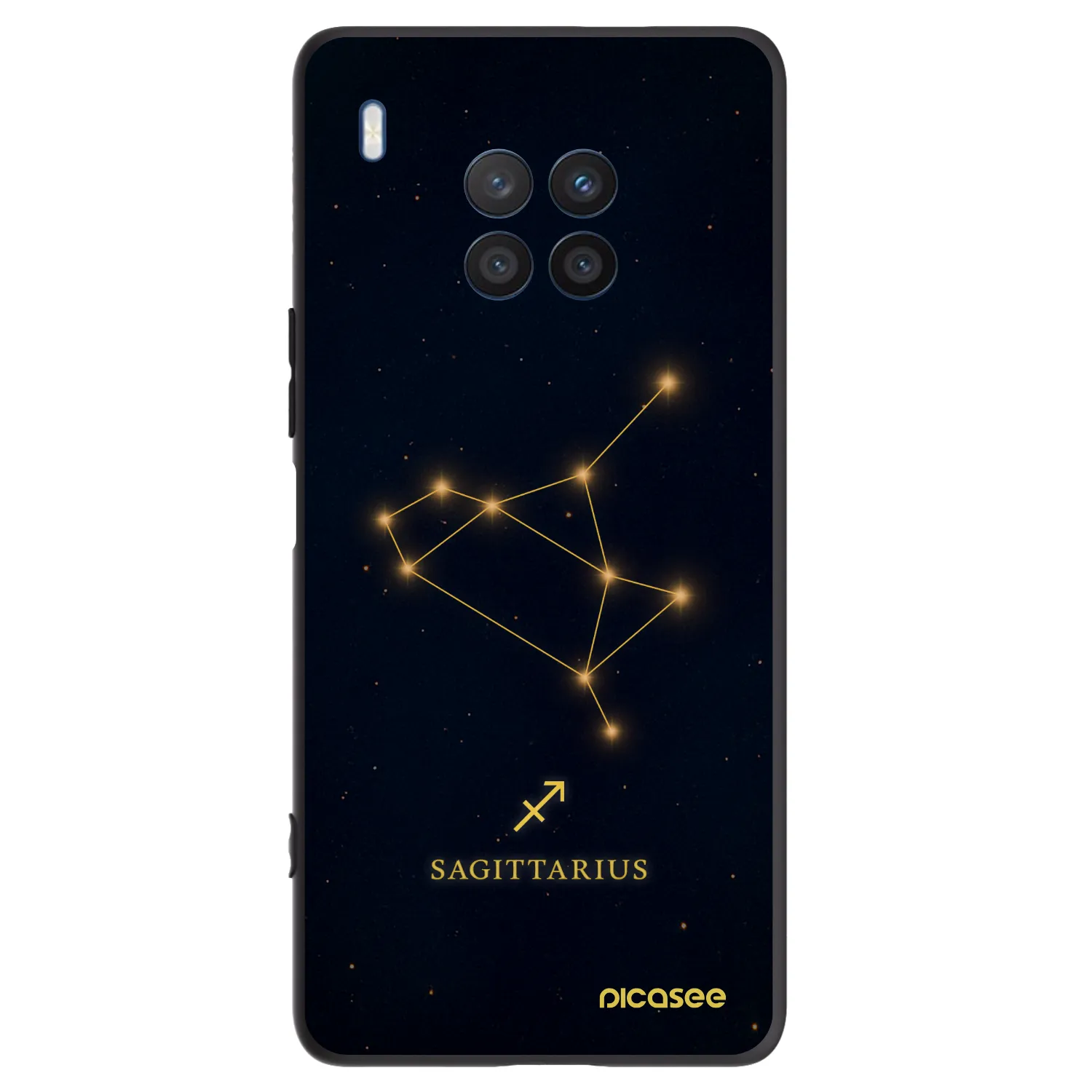Picasee silikonski črni ovitek za Honor 50 Lite - SAGITTARIUS