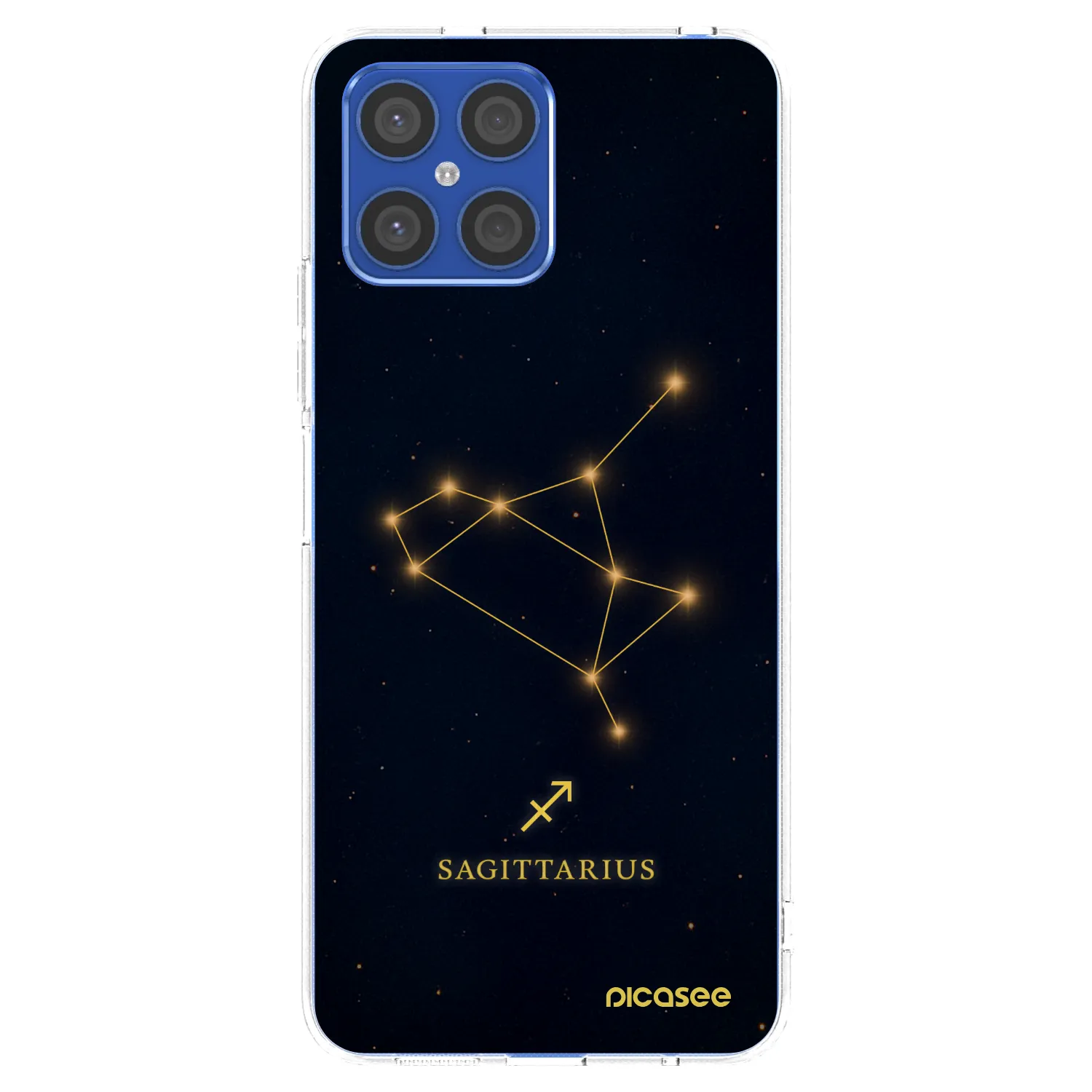Picasee silikonski prozorni ovitek za Honor X8 4G - SAGITTARIUS