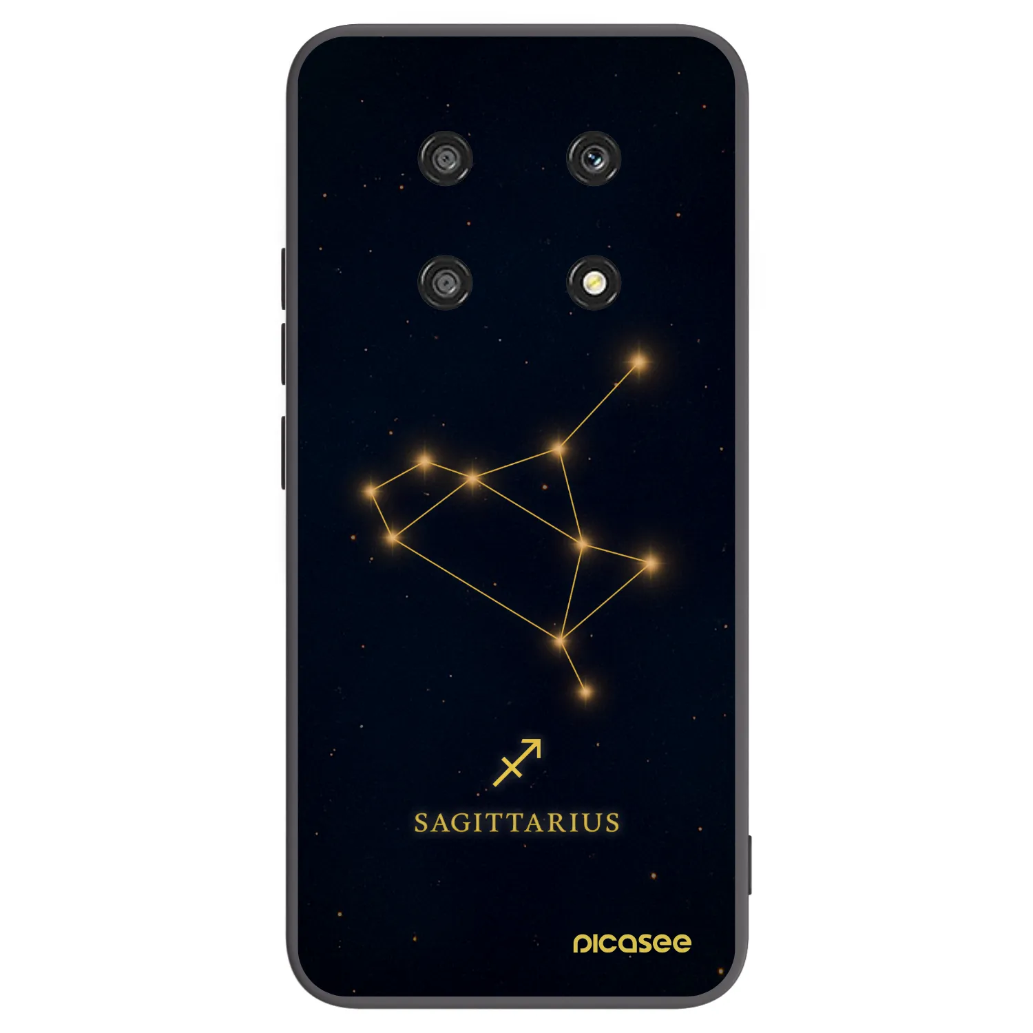 Picasee silikonski črni ovitek za Honor Magic4 Lite 5G - SAGITTARIUS