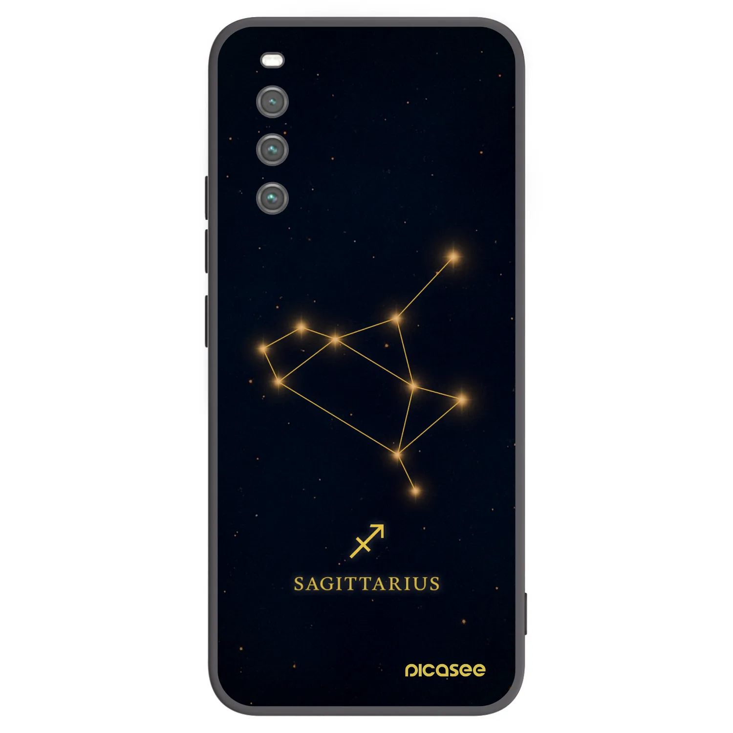 Picasee silikonski črni ovitek za Sony Xperia 10 IV 5G - SAGITTARIUS