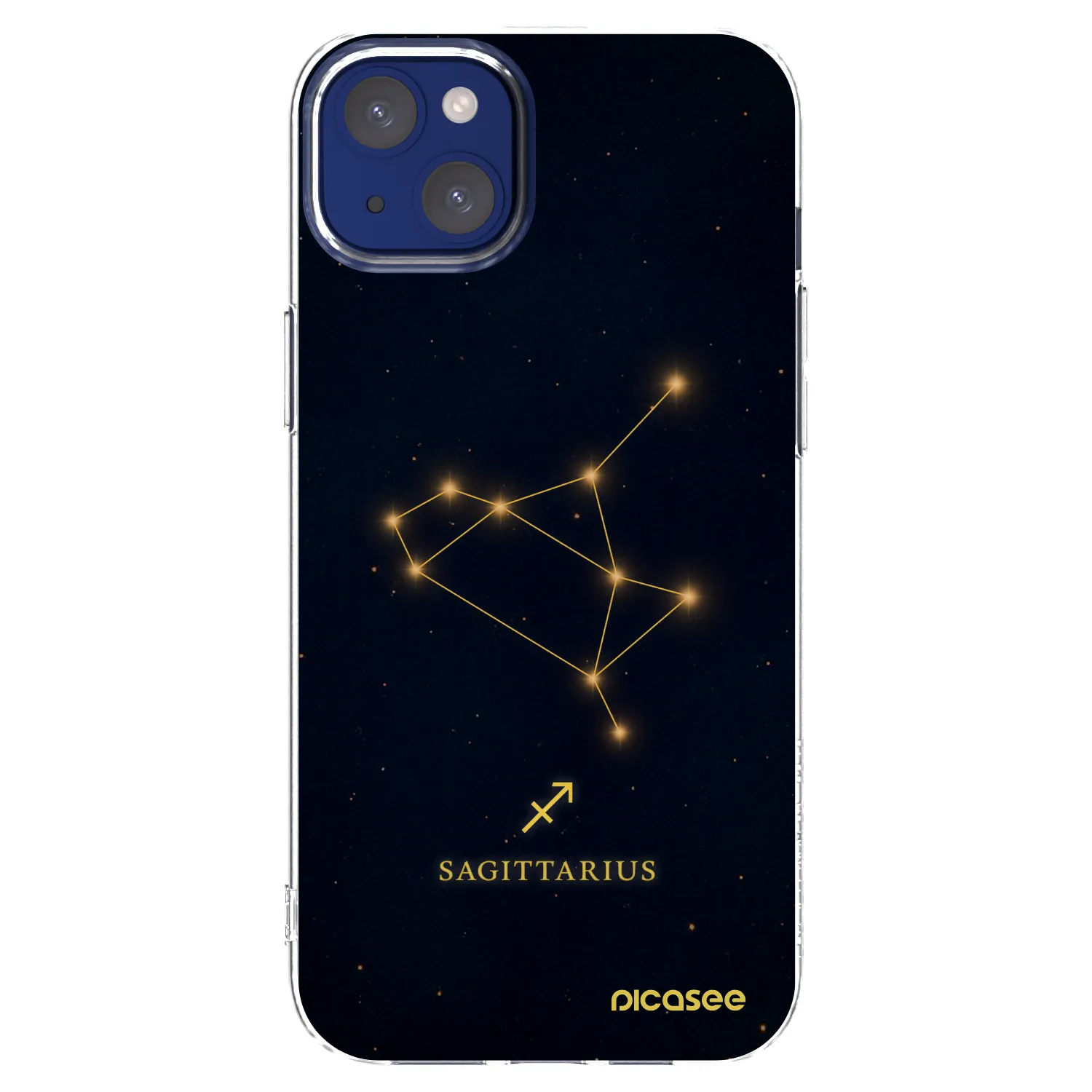 Picasee silikonski prozorni ovitek za Apple iPhone 14 Plus - SAGITTARIUS