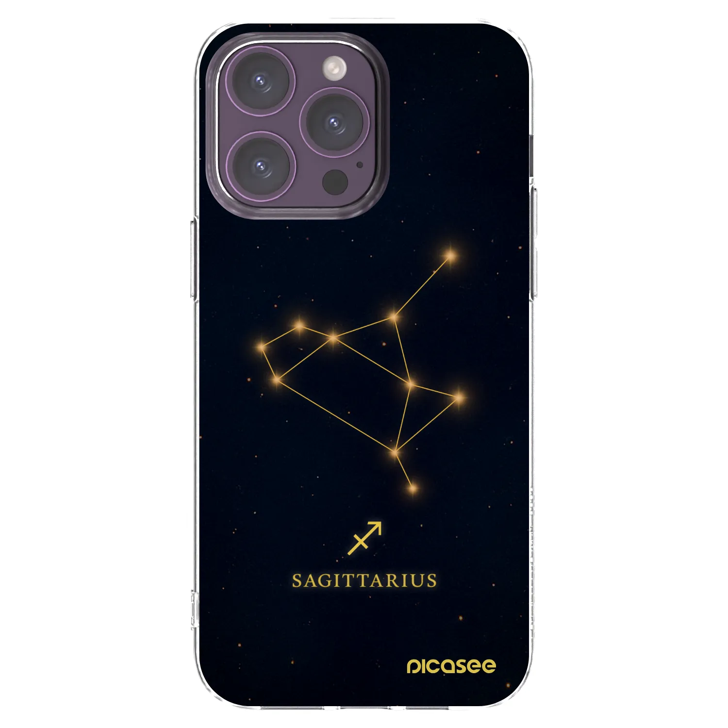 Picasee silikonski prozorni ovitek za Apple iPhone 14 Pro Max - SAGITTARIUS