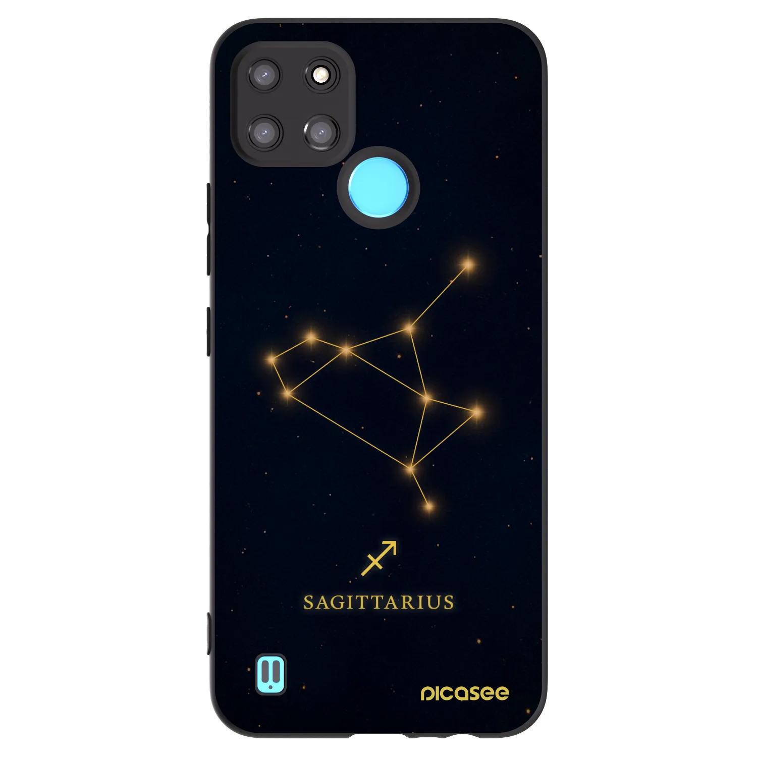 Picasee silikonski črni ovitek za Realme C21Y - SAGITTARIUS