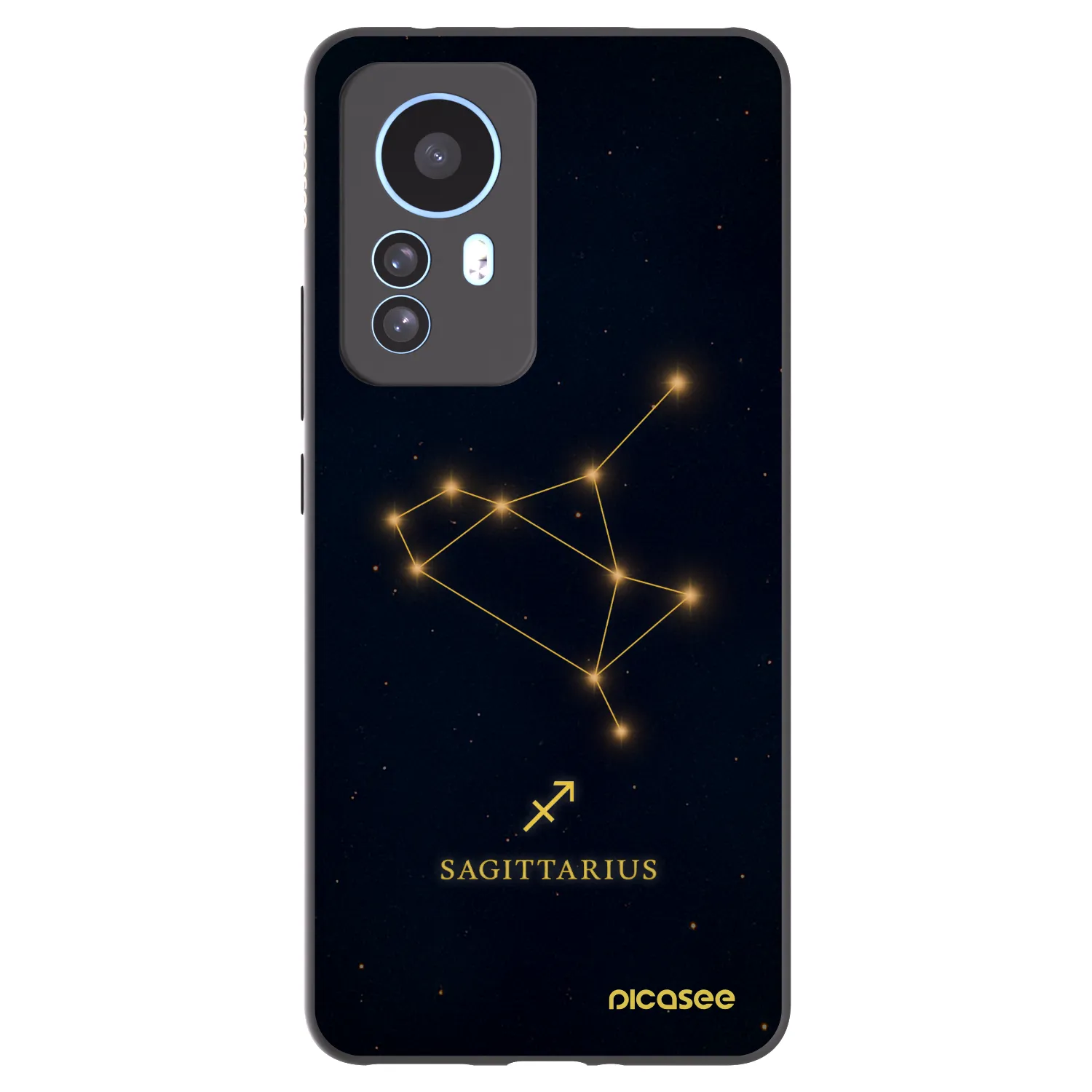 Picasee silikonski črni ovitek za Xiaomi 12T Pro - SAGITTARIUS