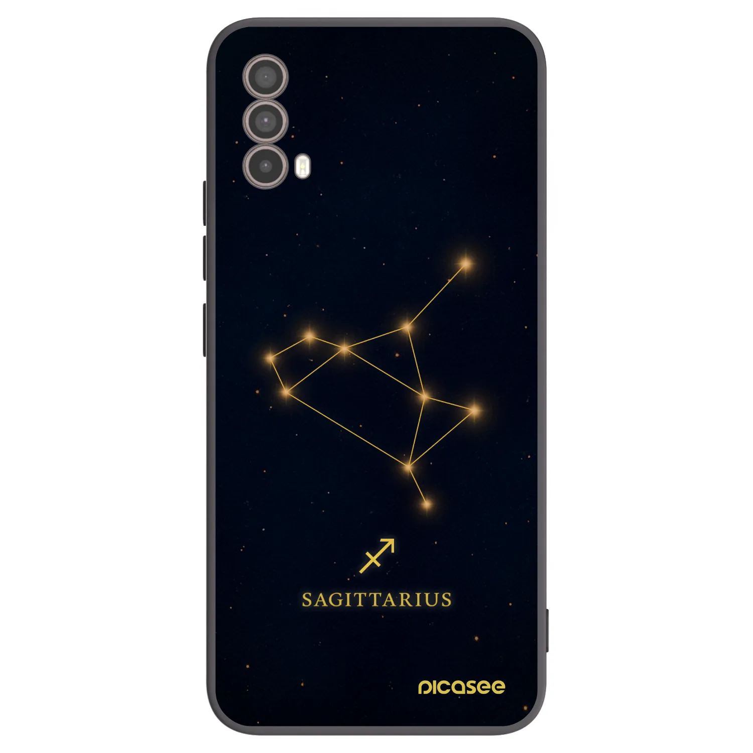 Picasee silikonski črni ovitek za Motorola Moto E40 - SAGITTARIUS