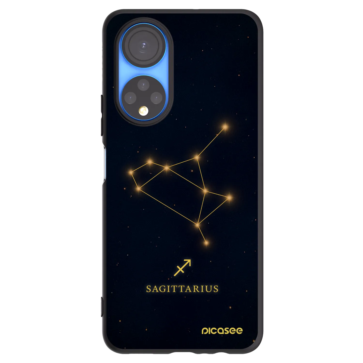 Picasee silikonski črni ovitek za Honor X7 - SAGITTARIUS