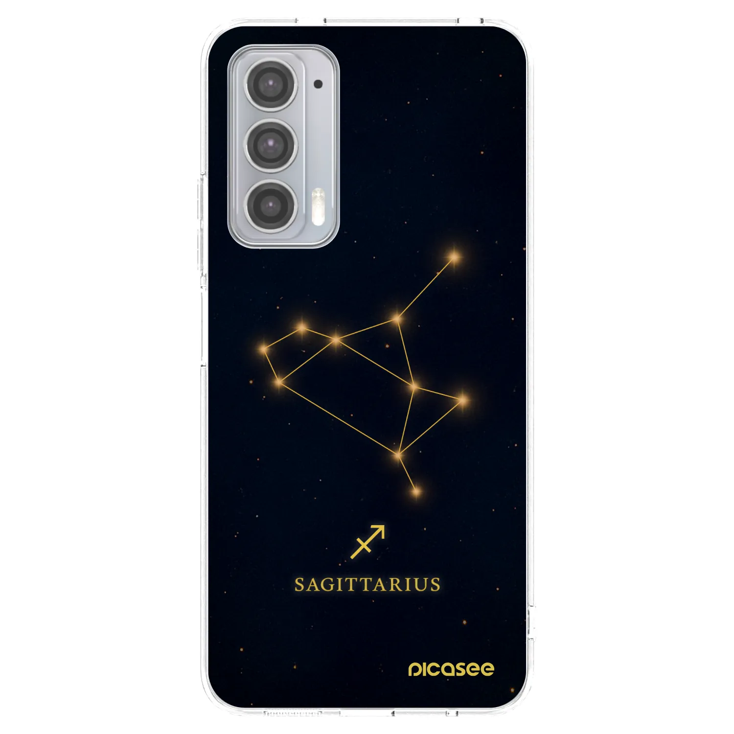 Picasee silikonski prozorni ovitek za Motorola Edge 20 - SAGITTARIUS