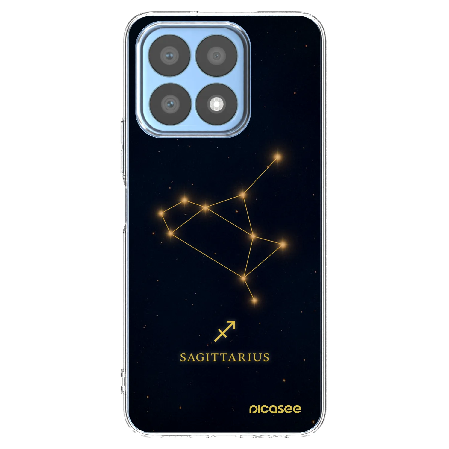 Picasee silikonski prozorni ovitek za Honor X8a - SAGITTARIUS