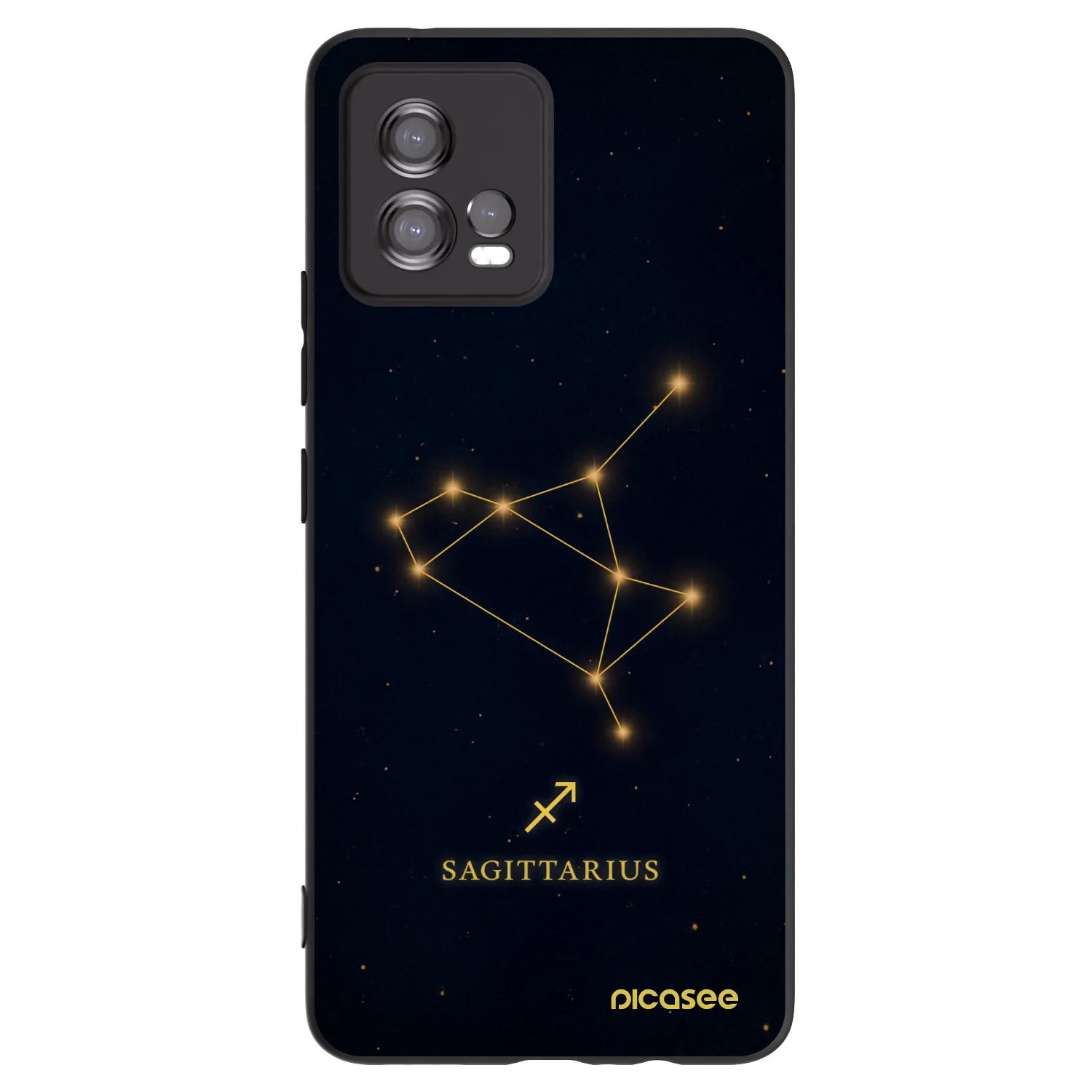 Picasee silikonski črni ovitek za Motorola Moto G72 - SAGITTARIUS