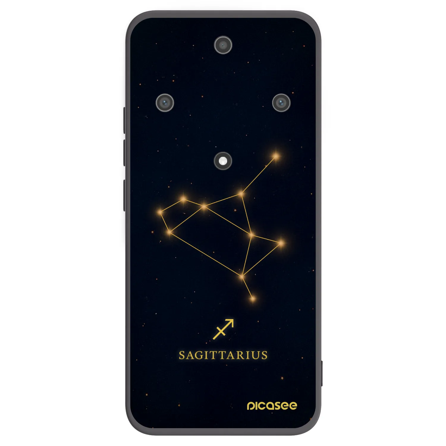 Picasee silikonski črni ovitek za Honor Magic5 Lite 5G - SAGITTARIUS