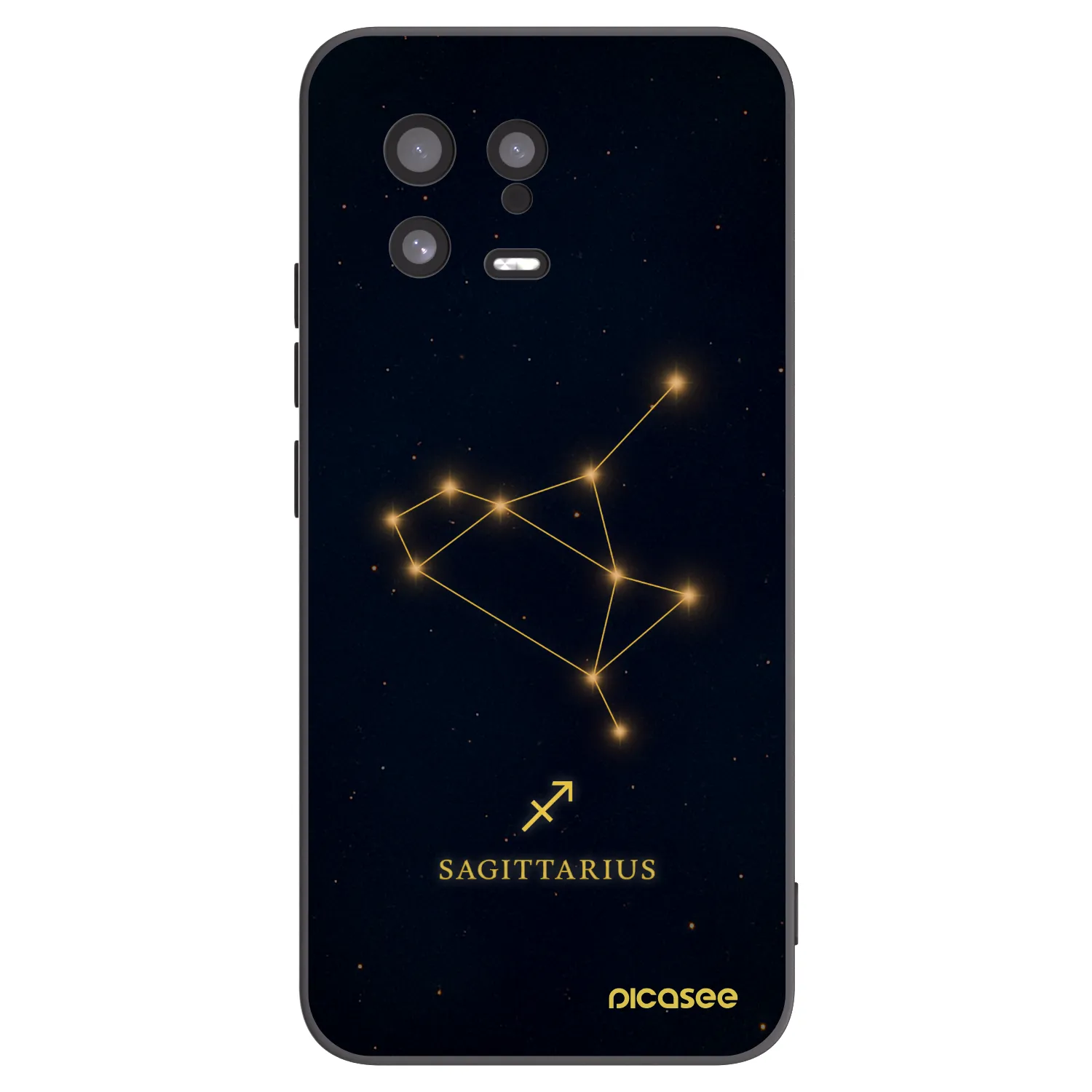 Picasee silikonski črni ovitek za Xiaomi 13 - SAGITTARIUS