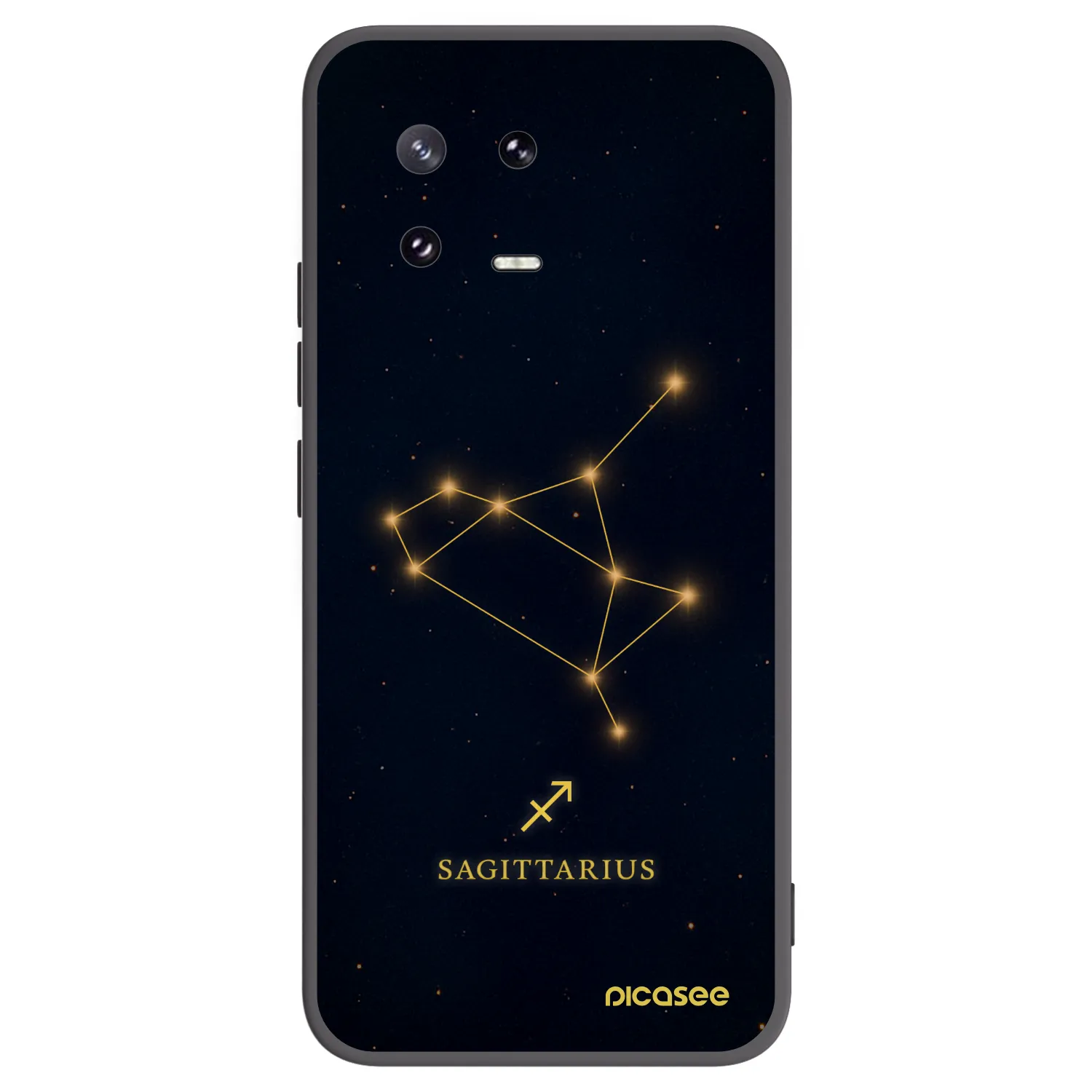 Picasee silikonski črni ovitek za Xiaomi 13 Pro - SAGITTARIUS