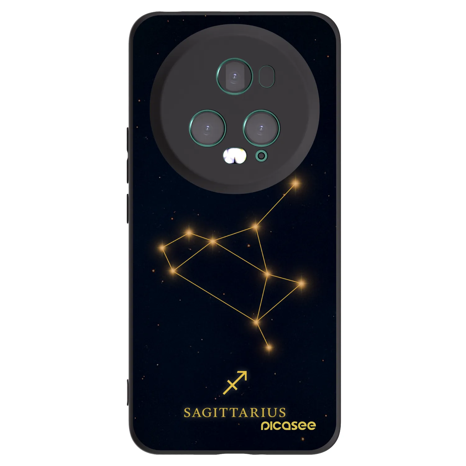 Picasee silikonski črni ovitek za Honor Magic5 Pro - SAGITTARIUS