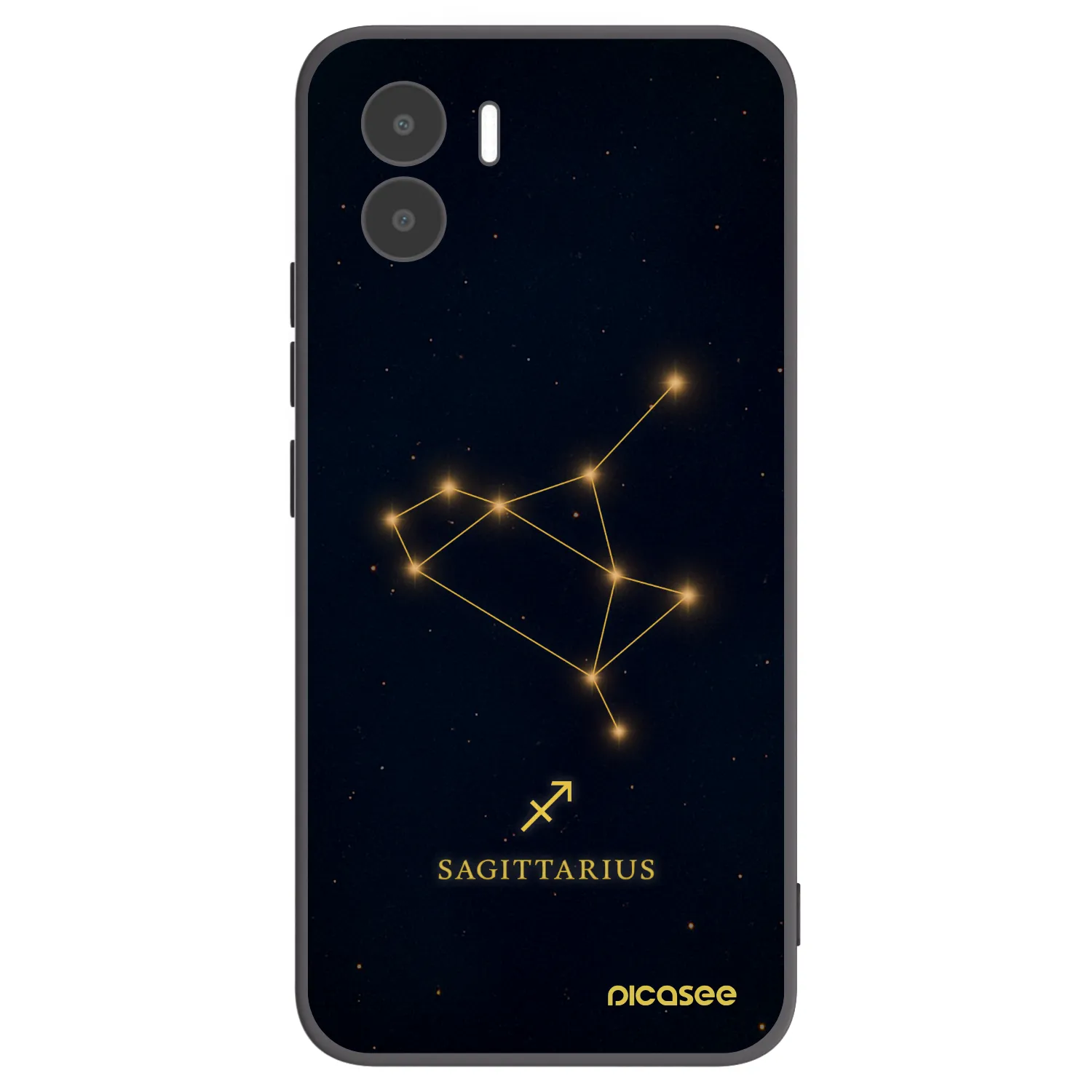 Picasee silikonski črni ovitek za Xiaomi Redmi A2 - SAGITTARIUS